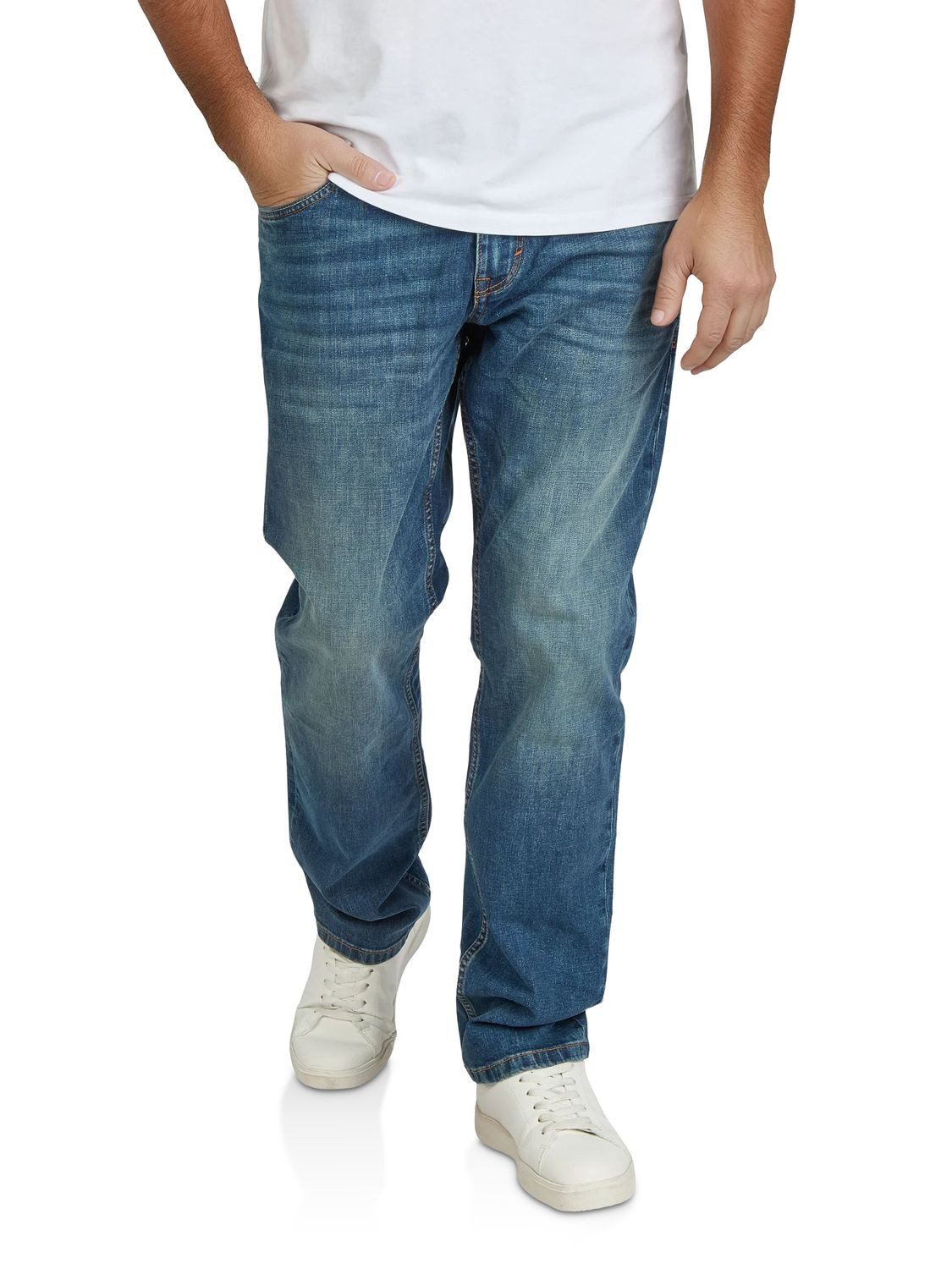 TOM TAILOR Straight-Jeans Herren Jeanshose Marvin Regular Fit Denim Hose mi günstig online kaufen