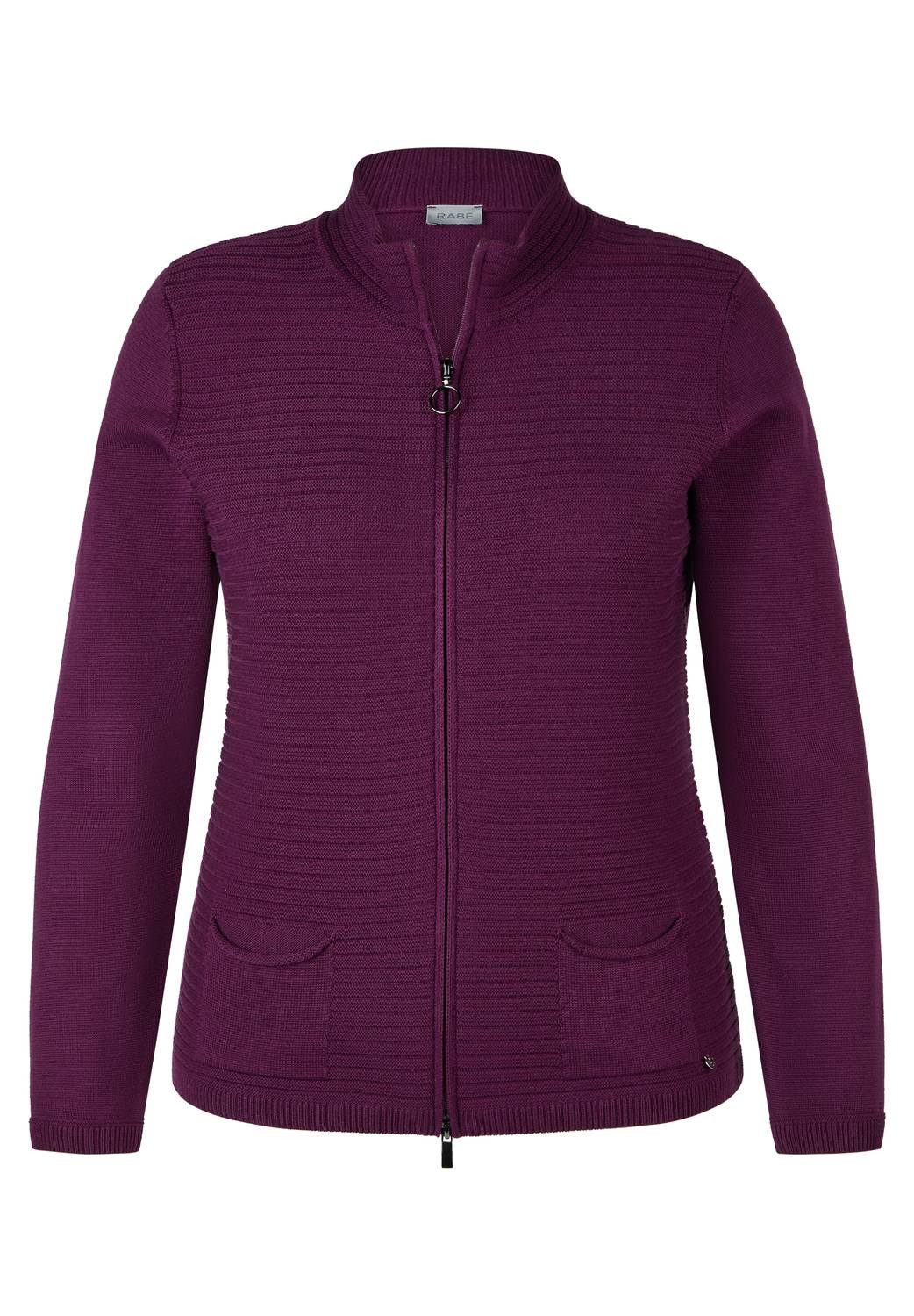 Rabe Wolljacke Purple Clouds 2-Wege-Zipper mit Ring-Zipperpuller günstig online kaufen