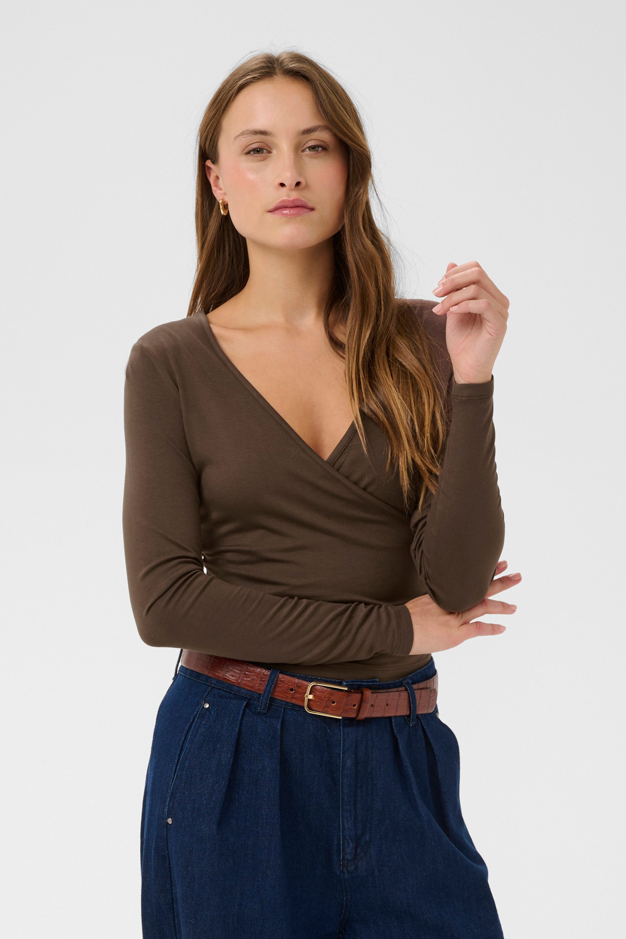 Saint Tropez Langarmbluse Langarm-Bluse ViggaSZ