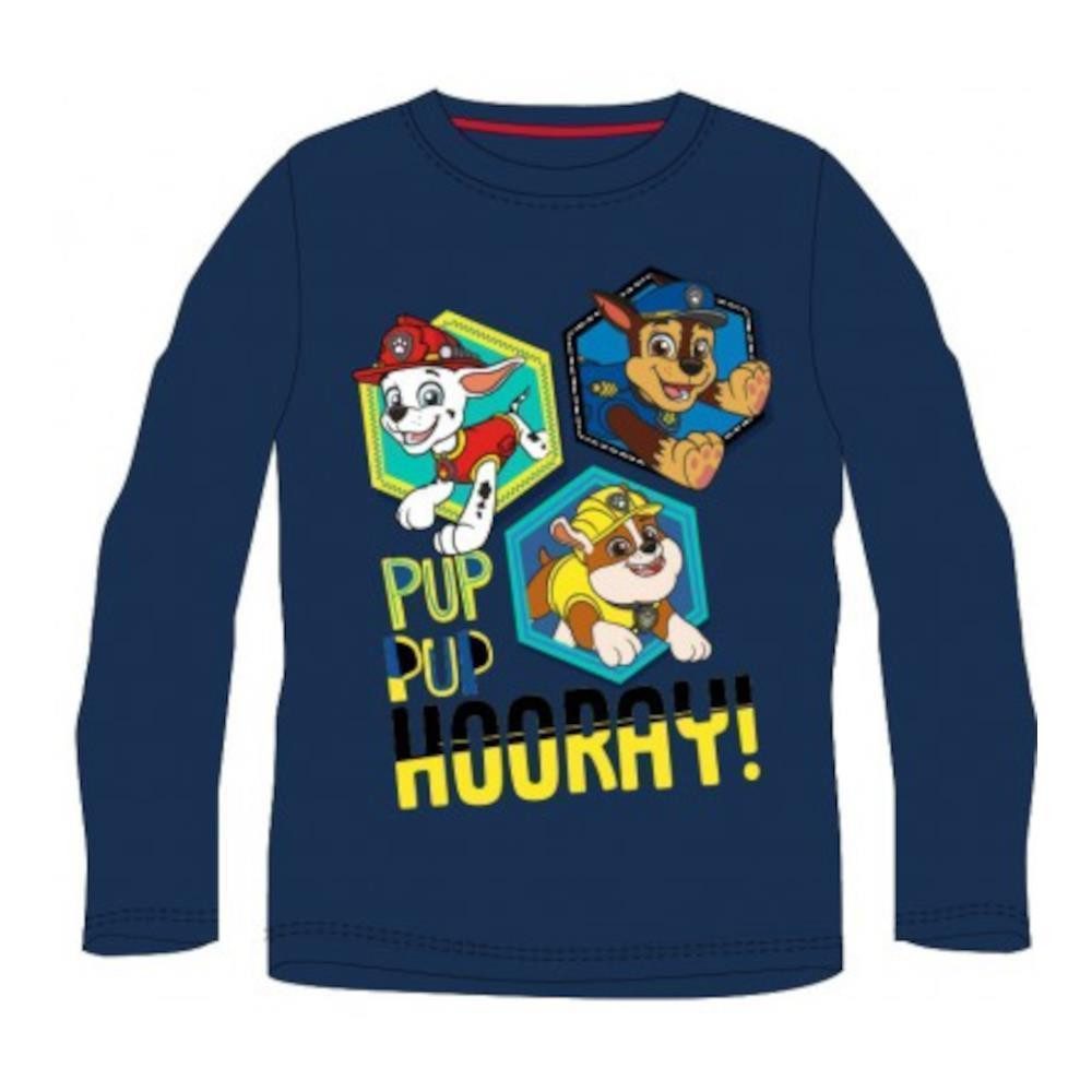 T-Shirt Paw Patrol Langarm-T-Shirt für Jungen - "Pup Pup Hooray!" Design