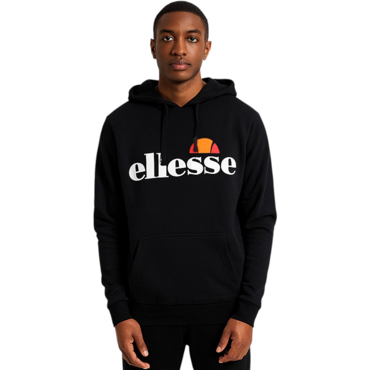 Ellesse Hoodie ELLESSE HOODIE Sweatshirt mit Kapuze Schwarz Herren S-XXL