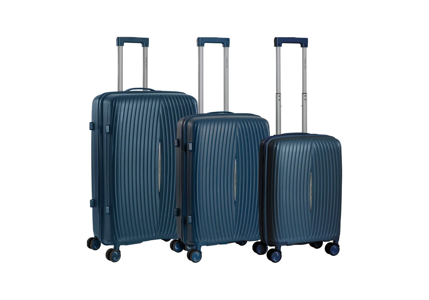 Daniel Ray Kofferset Travel Castlemaine Gr. S/M/L Koffer 3-SET DR01.1620 Spinner, 4 Rollen, (Stück, 3 tlg., 3), vier 360°-Doppelrollen