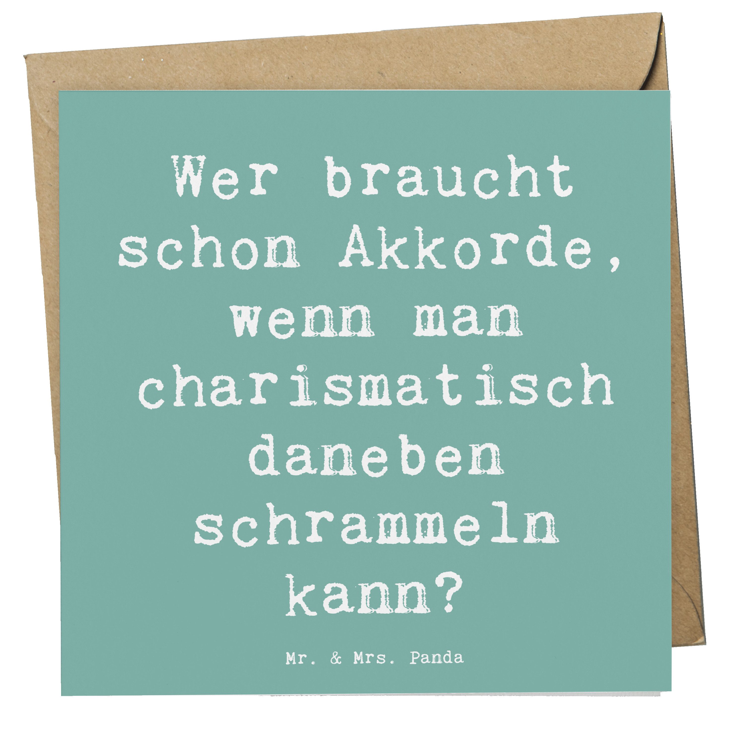 Grußkarte Charisma Gitarre - Meeresbrise - Geschenk, charismatisch, Musik, Glüc