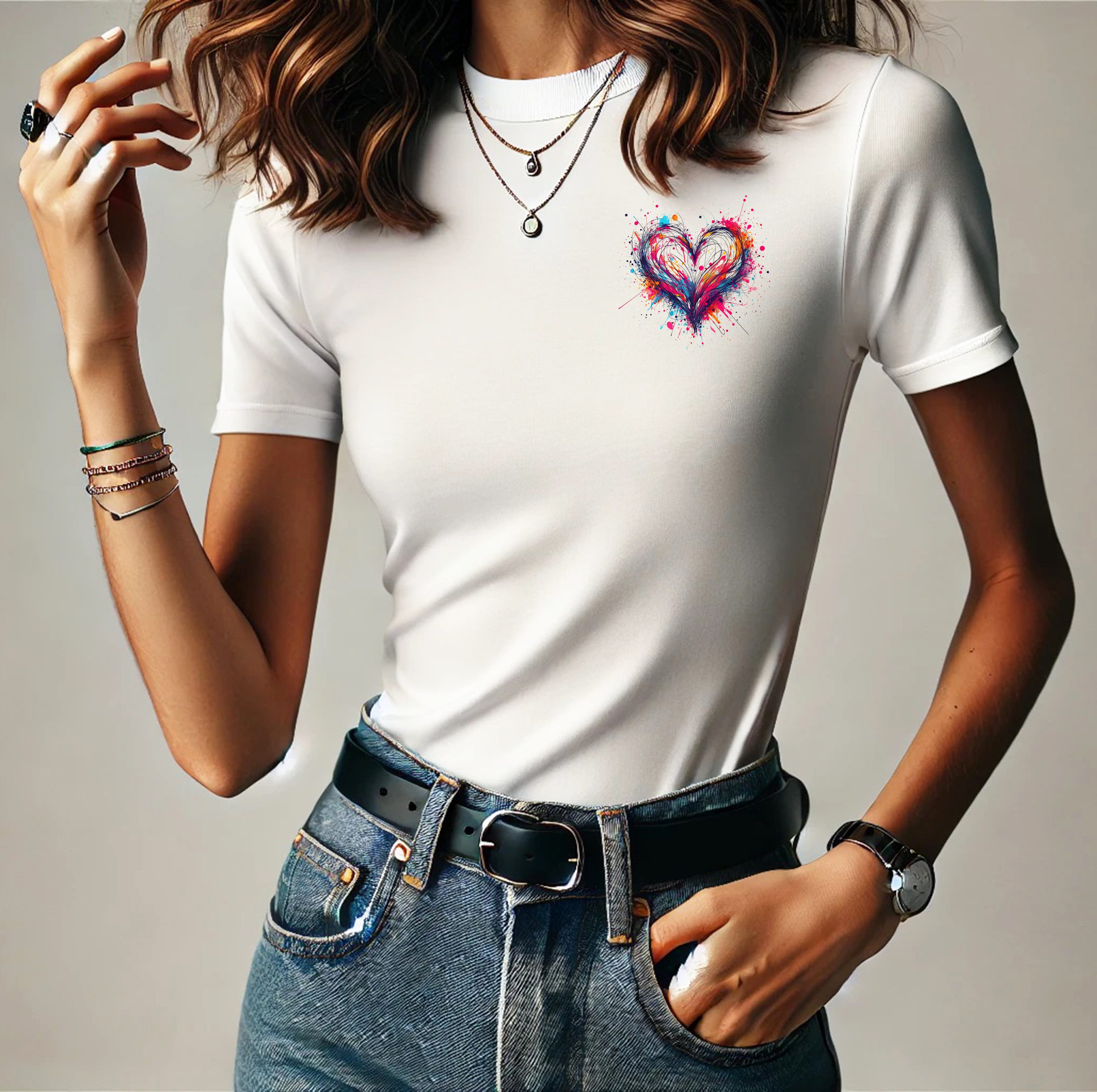 RMK Print-Shirt T-Shirt Damen Kurzarm Love günstig online kaufen