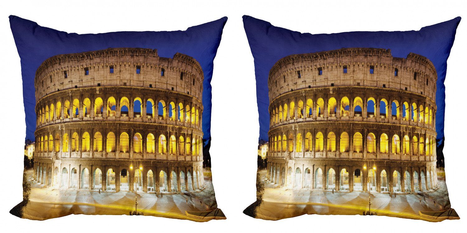 Kissenbezüge Modern Accent Doppelseitiger Digitaldruck, Abakuhaus (2 Stück), europäisch Historische Colosseum