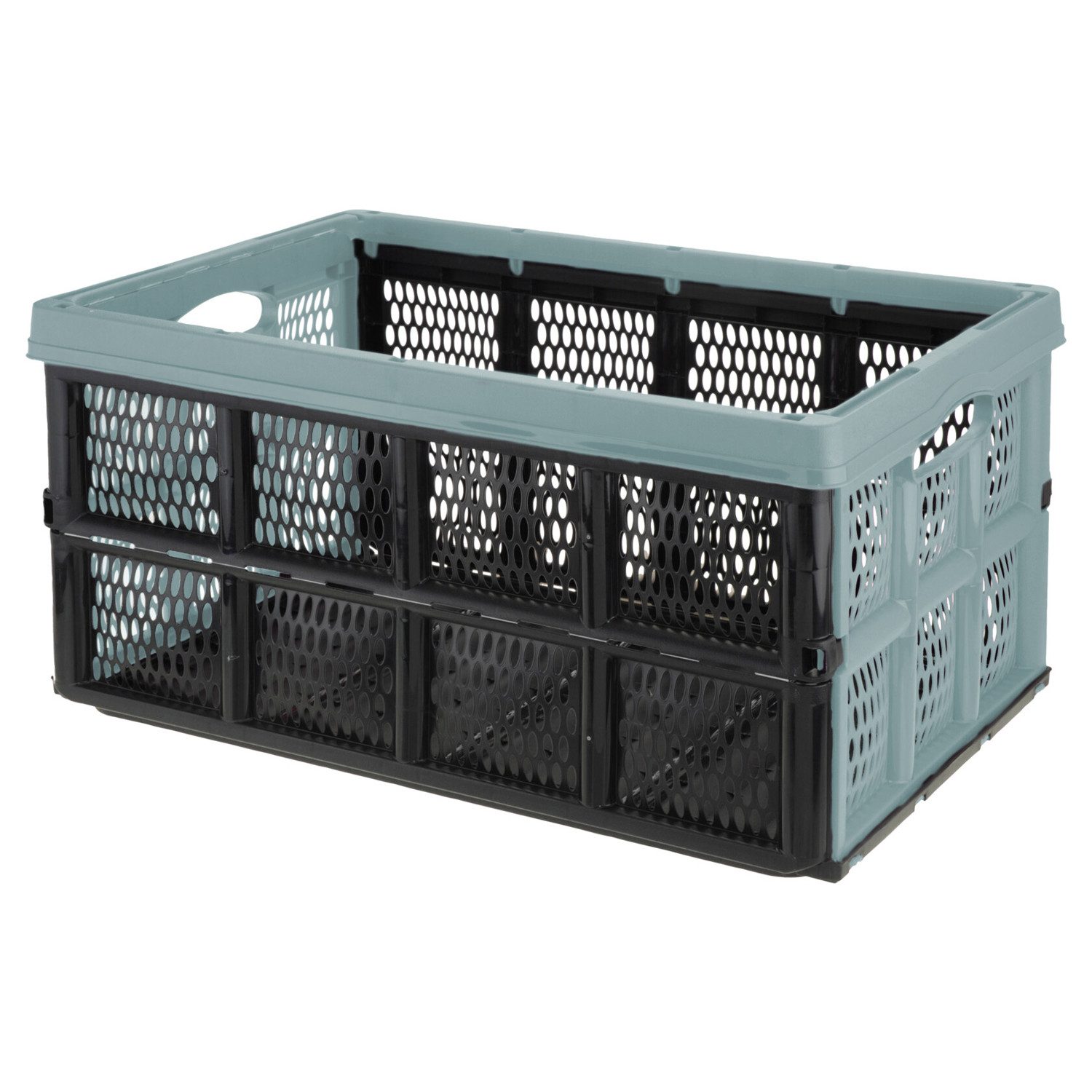 Mojawo Hängeaufbewahrung Klappbox stapelbar 32 L Transportbox 48X35X24CM Einkaufskiste klappbar