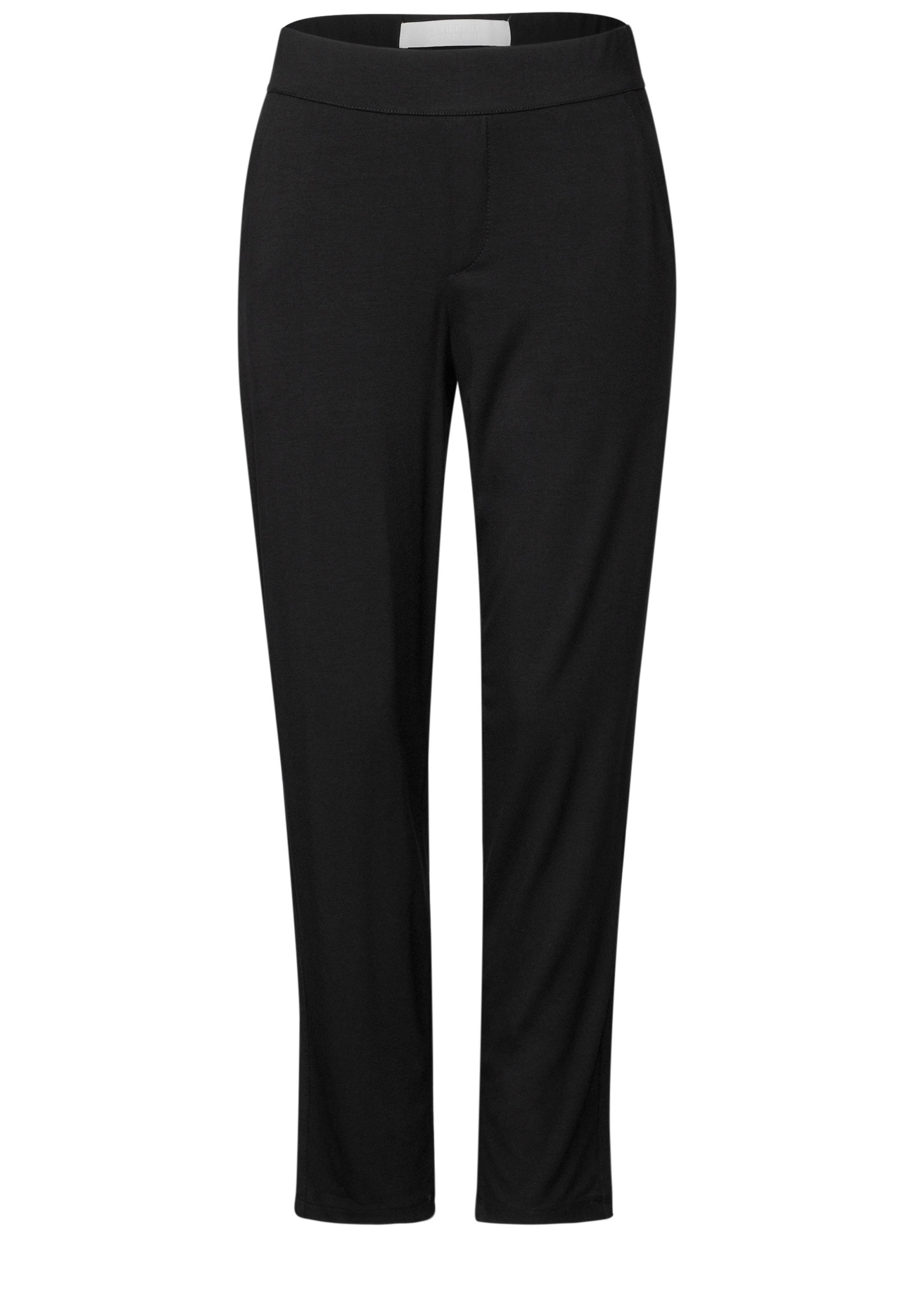 STREET ONE 5-Pocket-Jeans Jersey-Hose im Loose Fit günstig online kaufen