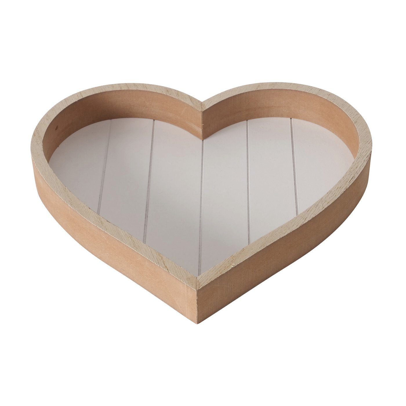 BOLTZE Tablett Tablett aus Holz Herzform natur von Boltze - Holztablett Dekotabalett