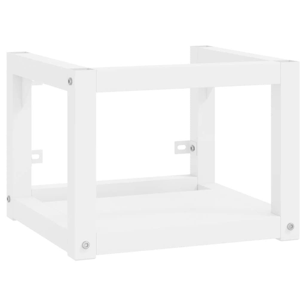 vidaXL Badregal Badezimmer Wand-Waschtischgestell Weiß 40x38x31 cm Eisen, 1-tlg.