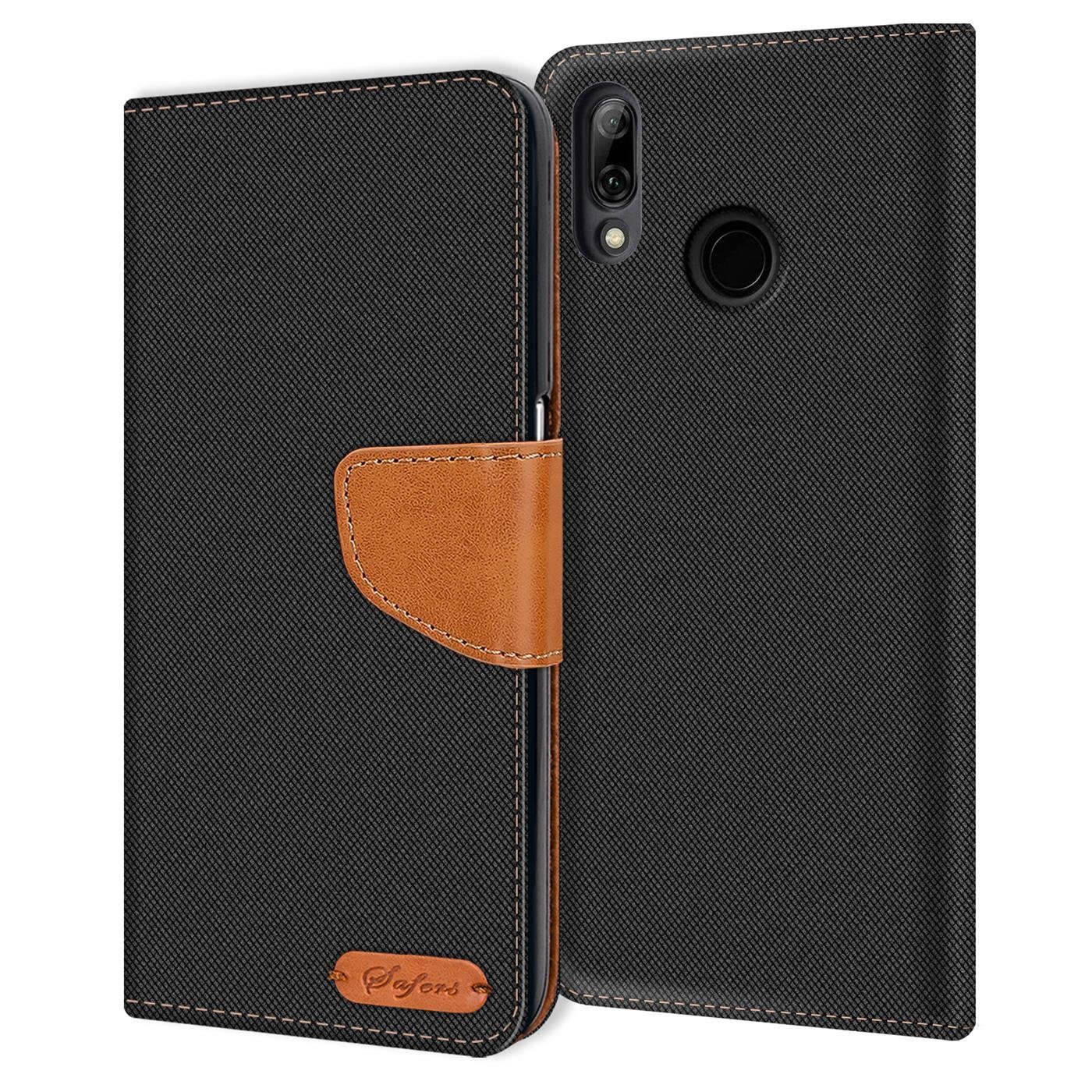 CoolGadget Handyhülle Denim Schutzhülle Flip Case für Huawei P20 Lite 5,8 Zoll, Book Cover Handy Tasche Hülle für P20 Lite Klapphülle