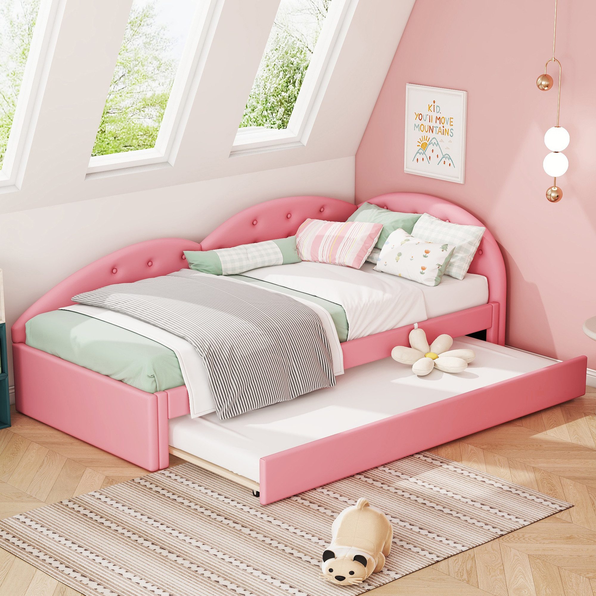 Flieks Daybett, Schlafsofa Polsterbett Einzelbett 90x200cm günstig online kaufen