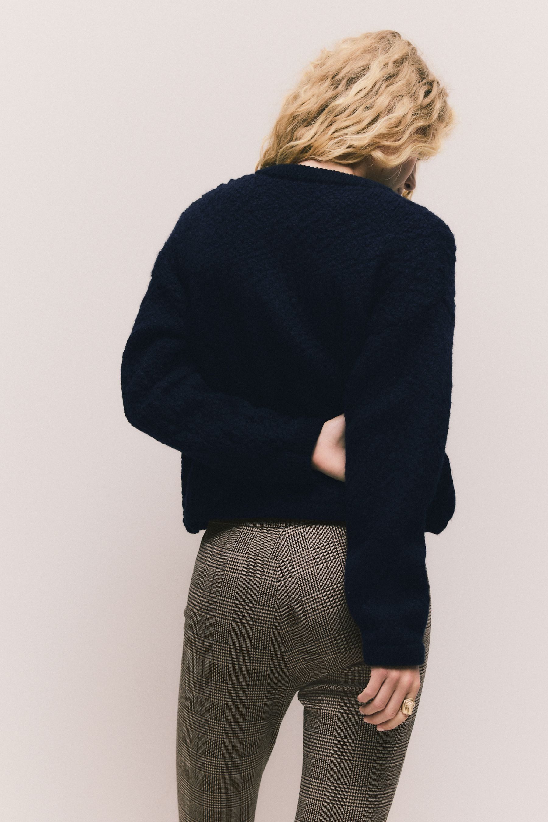 Next Strickjacke Strukturierte, gestrickte Jacke mit Wollanteil (1-tlg) günstig online kaufen