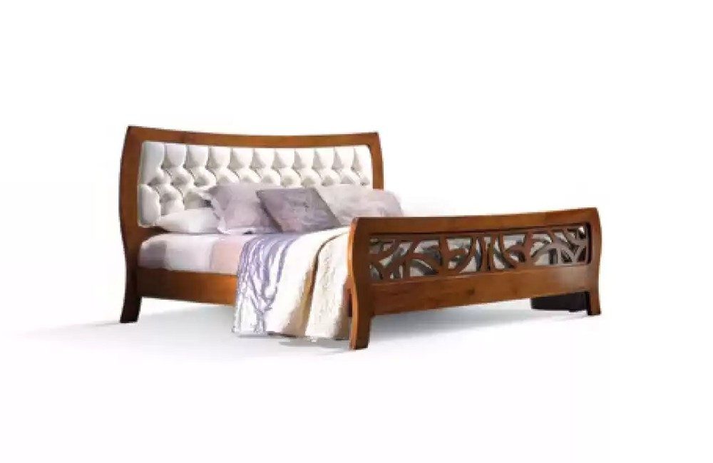 Xlmoebel Holzbett Doppelbett in elegantem Design mit hochwertiger Verarbeitung (Doppelbett, 2-tlg., Bett), Hergestellt in Europa