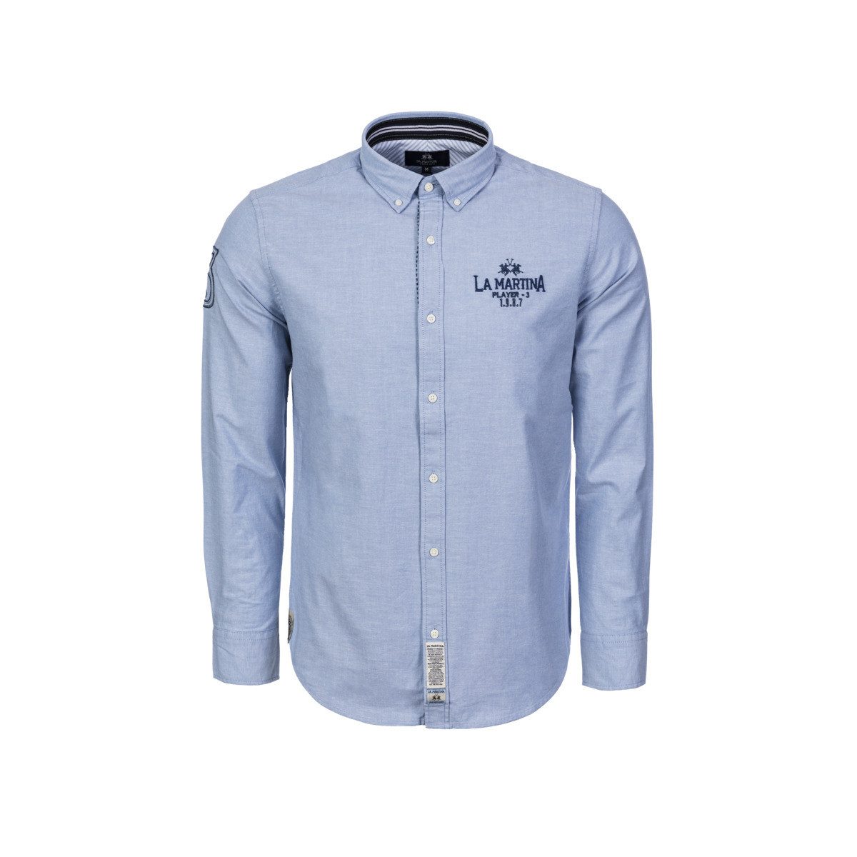 La Martina Langarmhemd MBC600 Herren Klamotte, Dress, Business, Freizeithemd, Anzug