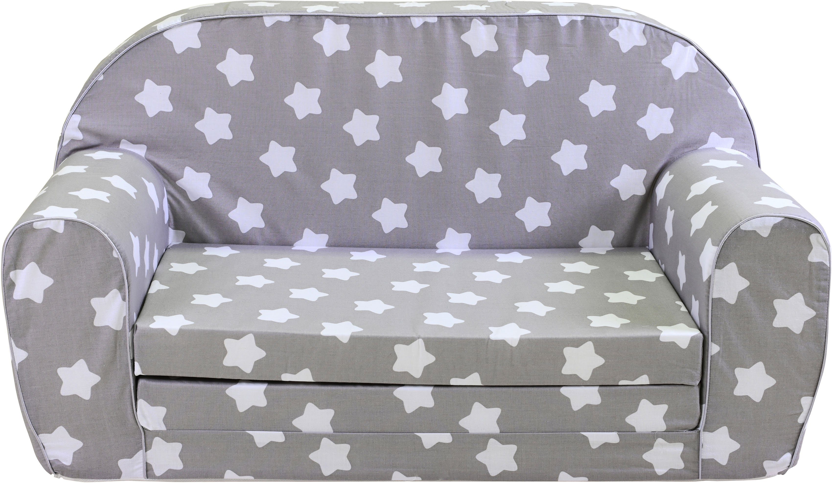 Knorrtoys® Sofa Grey White Stars, für Kinder; Made in Europe