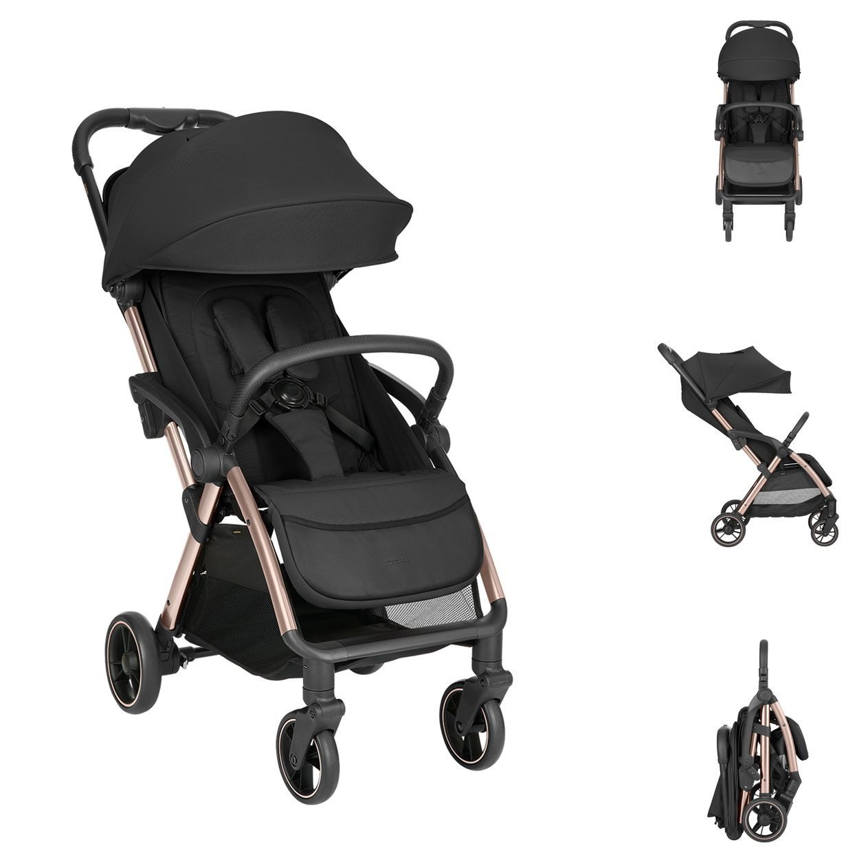 Kikkaboo Kinder-Buggy Kinderwagen, Buggy Eden 22 kg, Federung Regenschutz zusammenklappbar