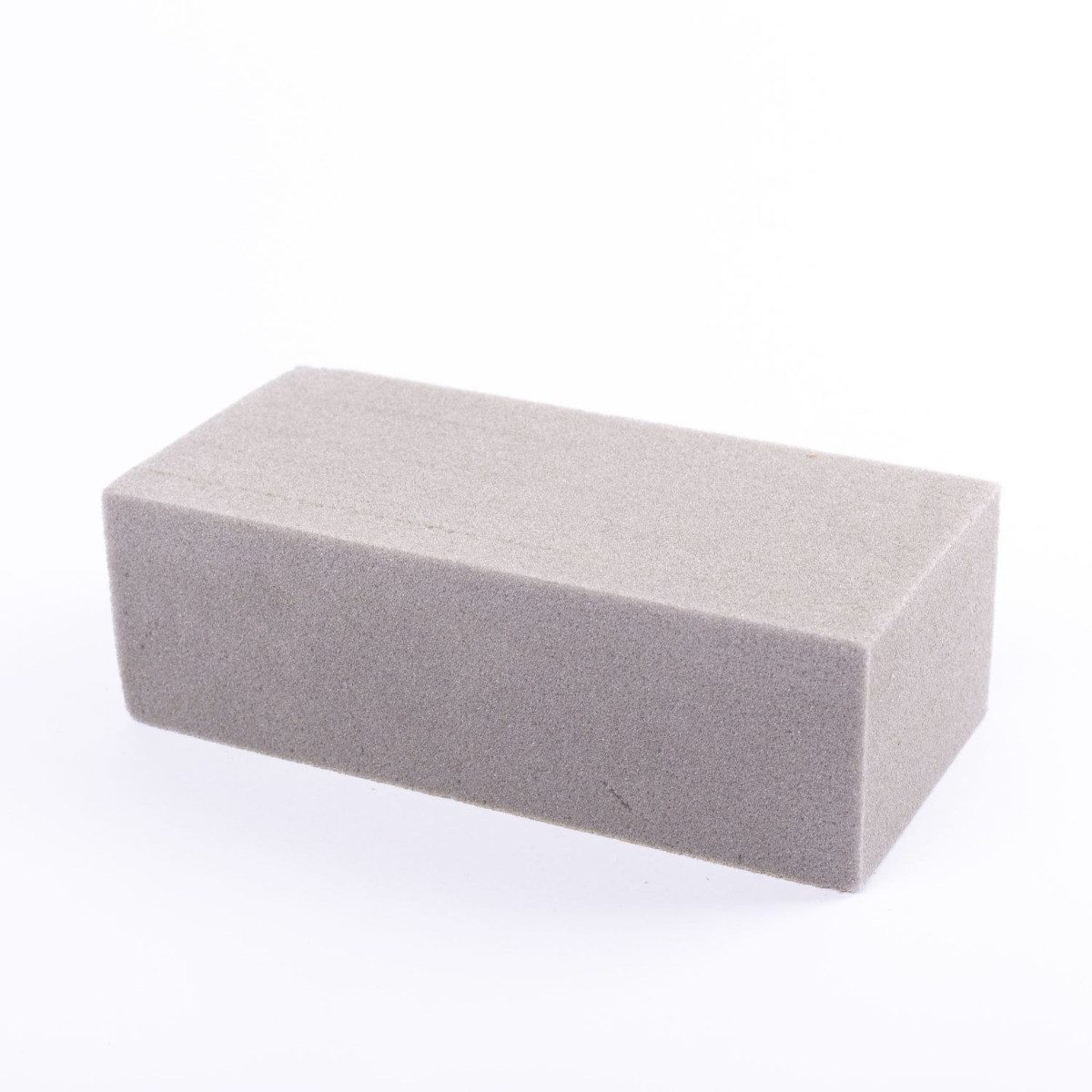 artplants Bastelmoos Steckmasse - Steckschaum trocken für Blumen, grau, 23x11x8cm
