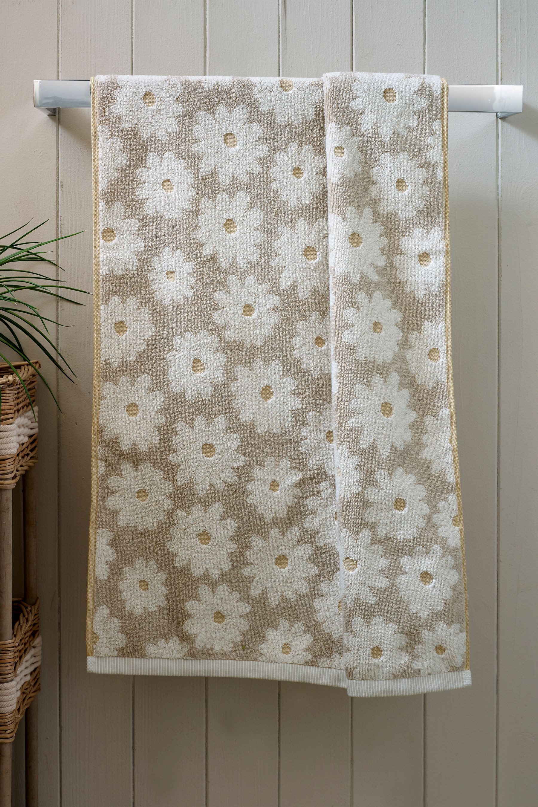 Next Handtuch Handtuch aus 100 % Baumwolle mit Blumenmotiv, (1-St) günstig online kaufen