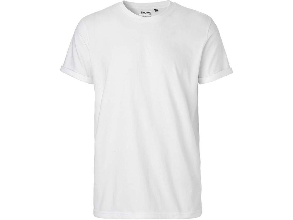 Roll-Up-Ärmeln T-Shirt Neutral weiß mit Neutral Bio-Herren-T-Shirt