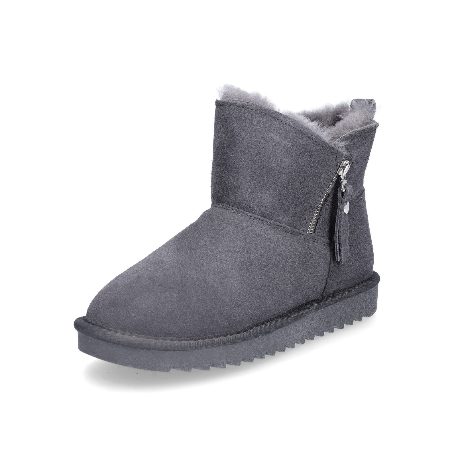 Ara Ara Damen Leder Boot grau Ankleboots