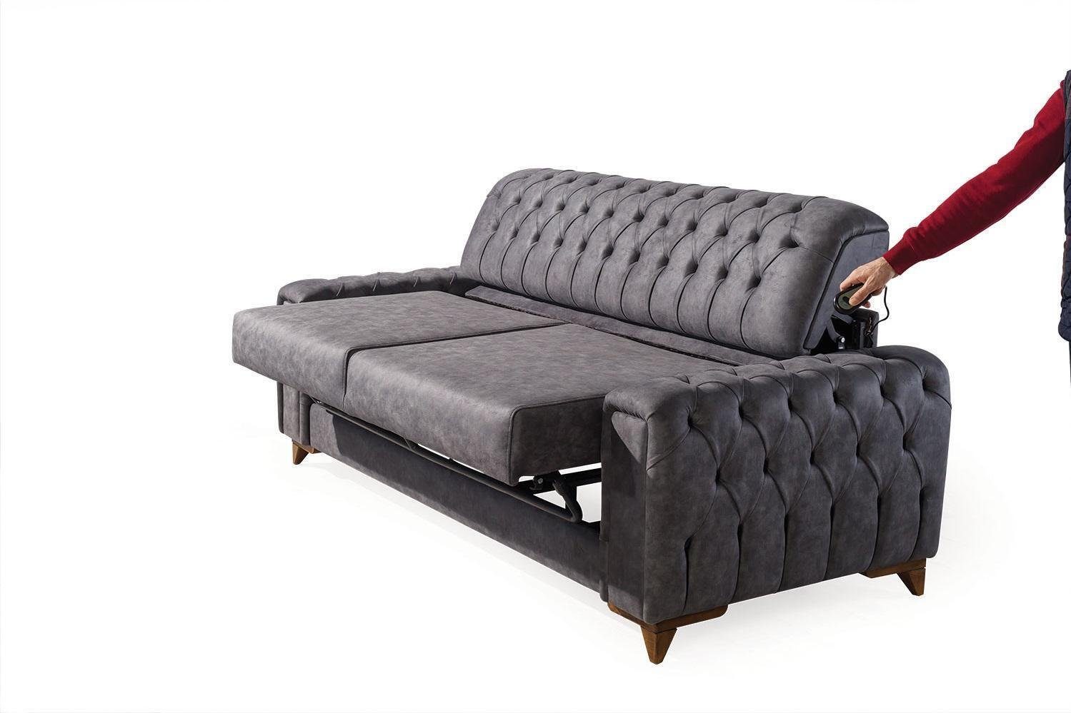 JVmoebel Chesterfield-Sofa, Chesterfield Möbel Polster Set Sofagarnitur Set 3+3+1 Couch