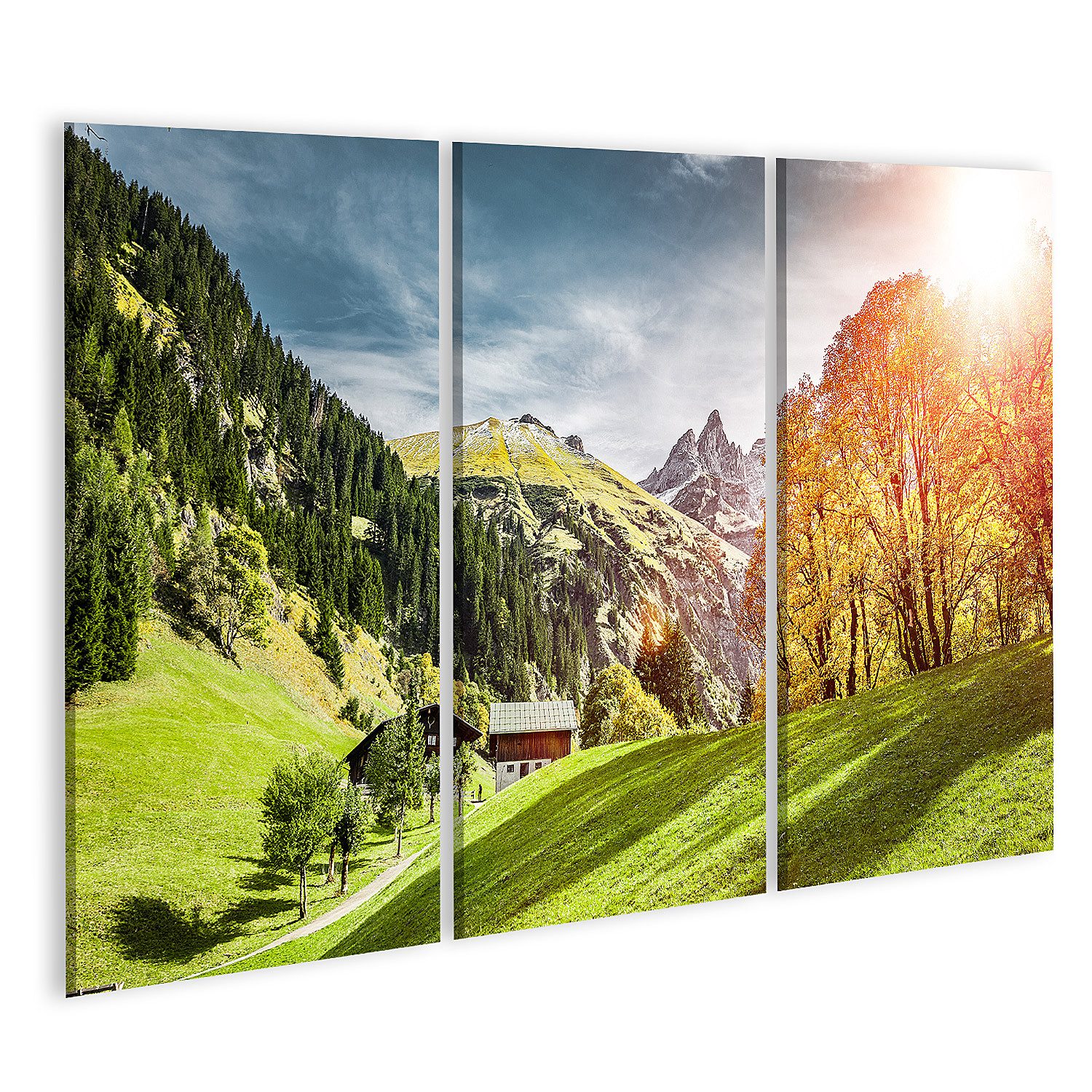 islandburner Leinwandbild Einödsbach Bei Oberstdorf Allgäu Bilder