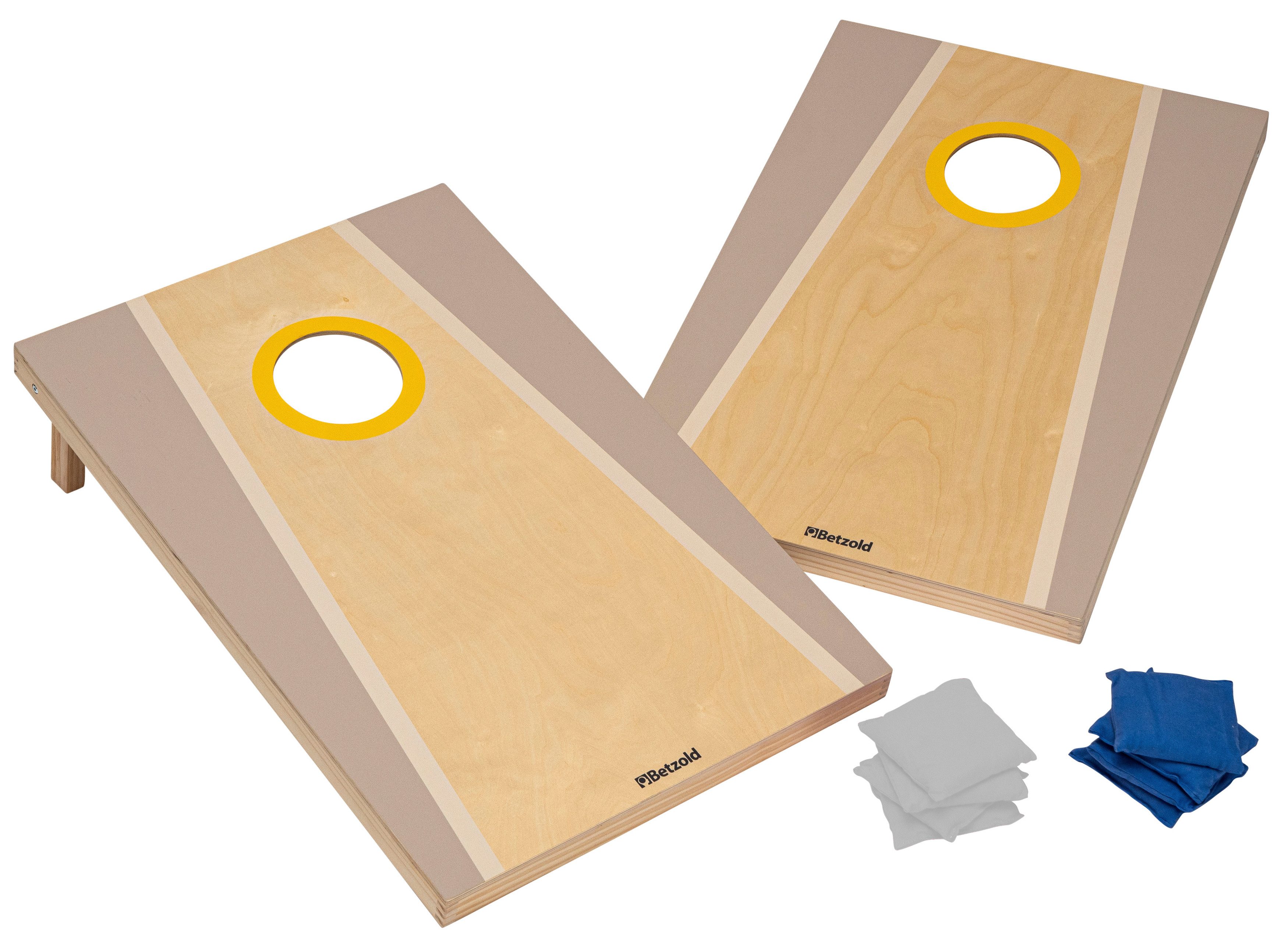Betzold Outdoor-Spielzeug Cornhole Spiel – Wurfspiel für Kinder & Erwachsene - Outdoor, Holz