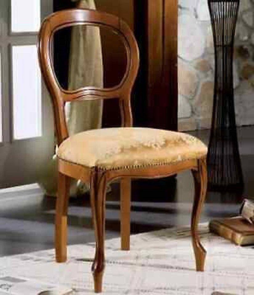 Italy Möbel, Stuhl Klassischer Made in Designer Textil Stuhl JVmoebel Polsterstuhl