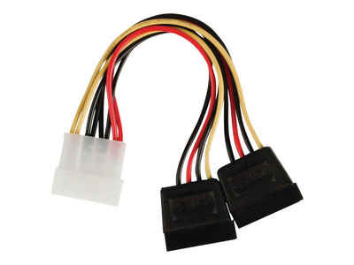 Nedis NEDIS Interne Stromkabel Molex Stecker 2x SATA 15-Pin-Buchse Ver... Computer-Kabel