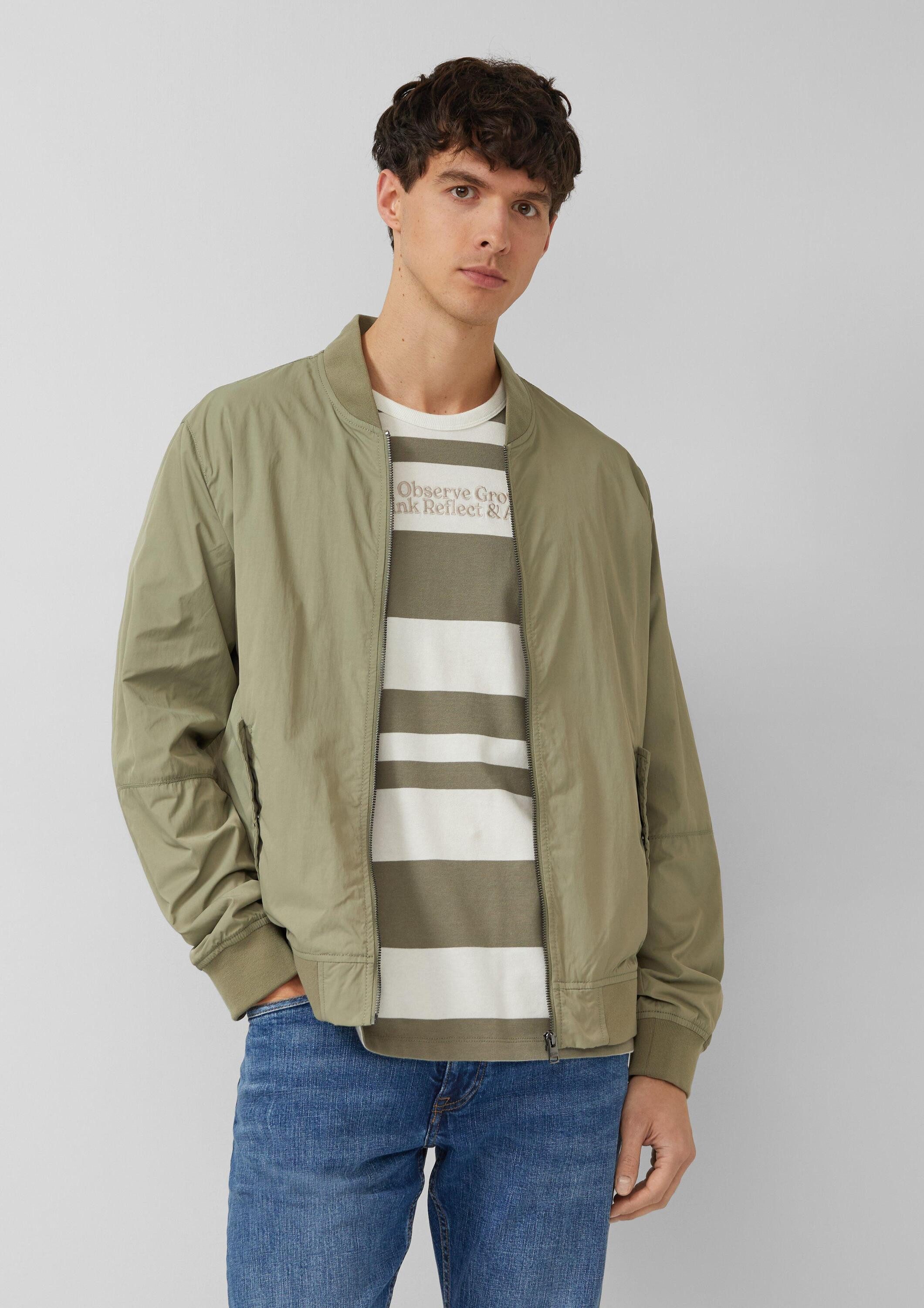 s.Oliver Funktionsjacke Outdoor-Jacke Leichter Blouson aus Nylon mit Pattentaschen