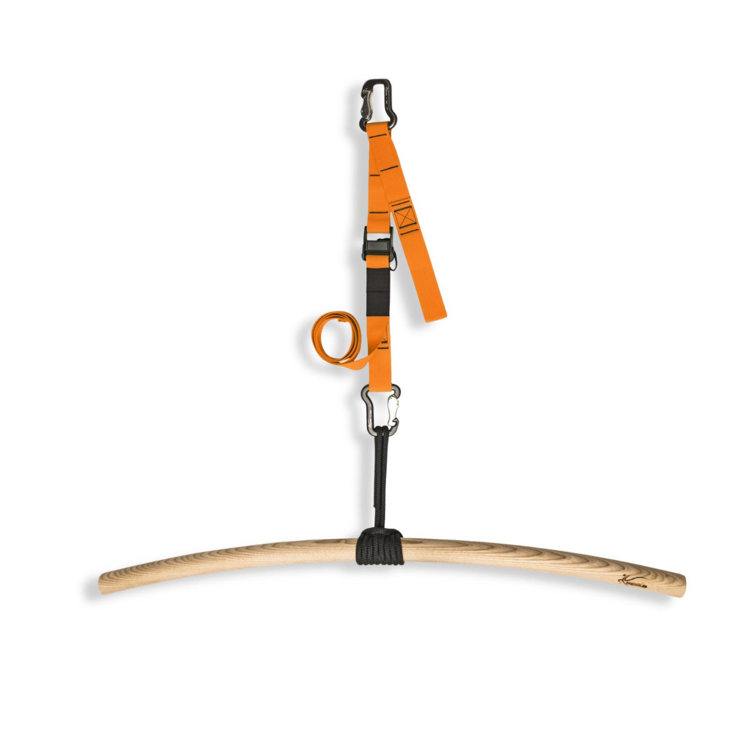 eaglefit® Klimmzugstange Holz Klimmzugstange gebogen 100 cm – naturbelassen, Made in Germany (1-tlg), handmade in Germany, Eschenholz