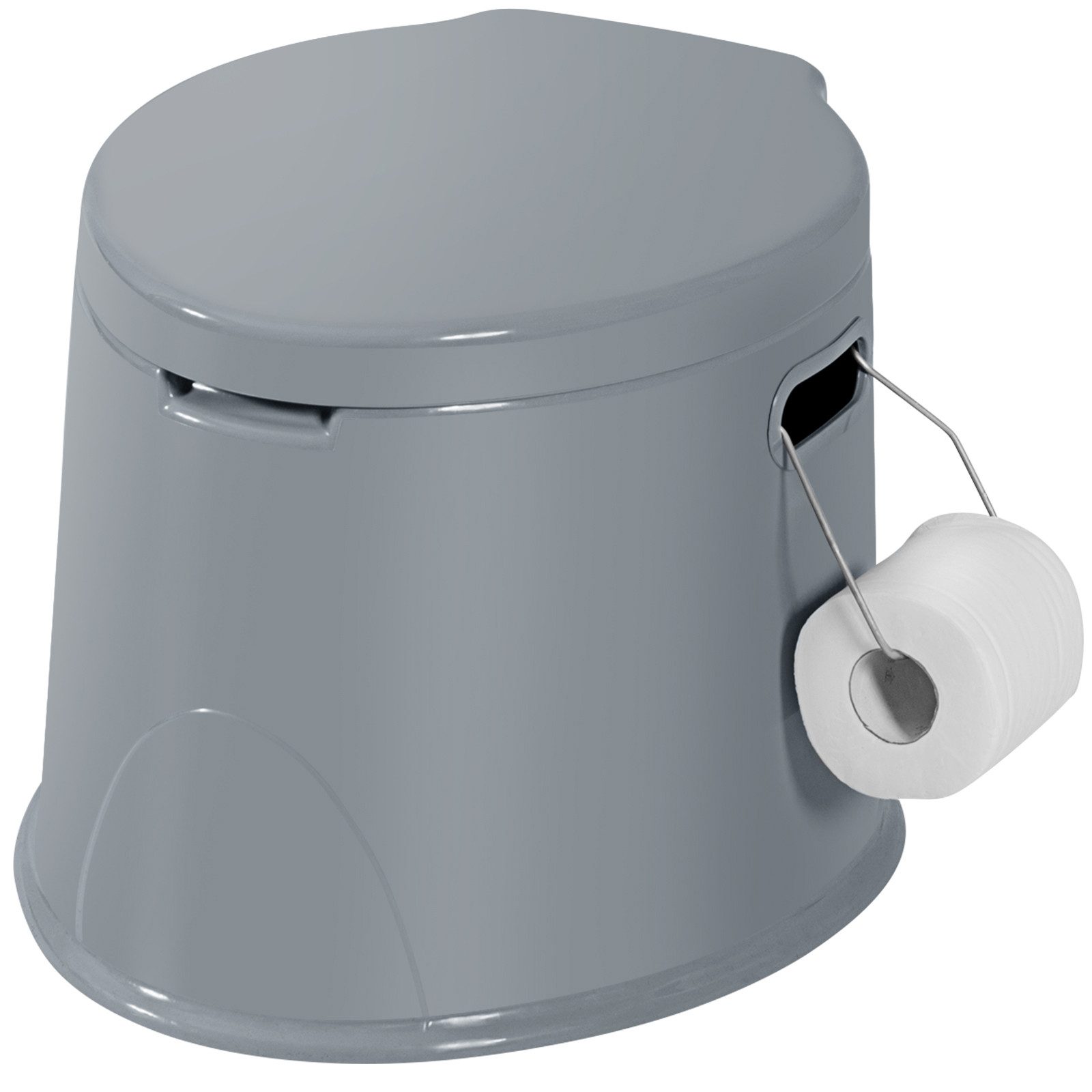 KOMFOTTEU Campingtoilette, mit Toilettenpapierhalter, Deckel & abnehmbare E günstig online kaufen