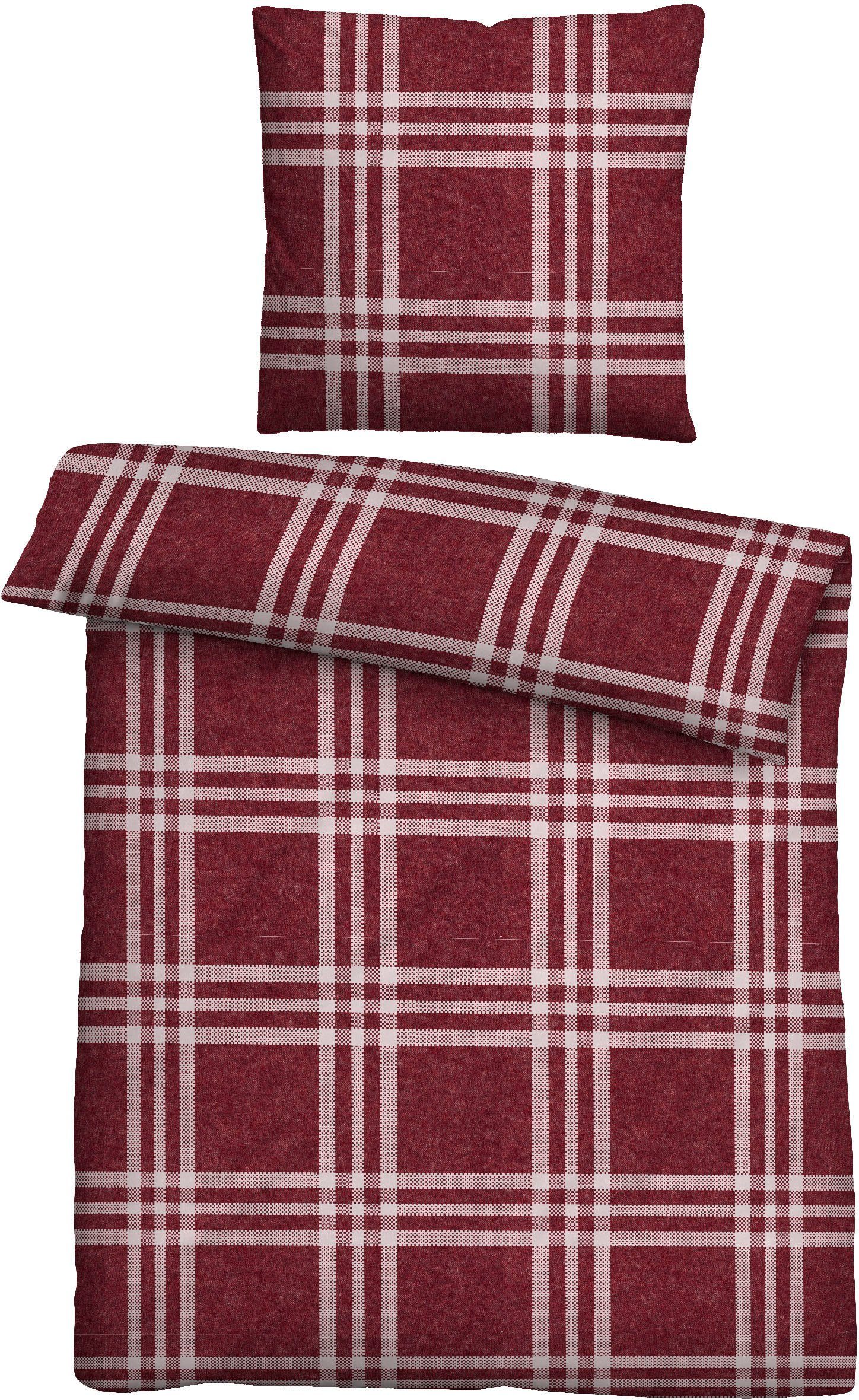 Biberna Bettwäsche Lya, Flanell, 2 teilig, günstig online kaufen