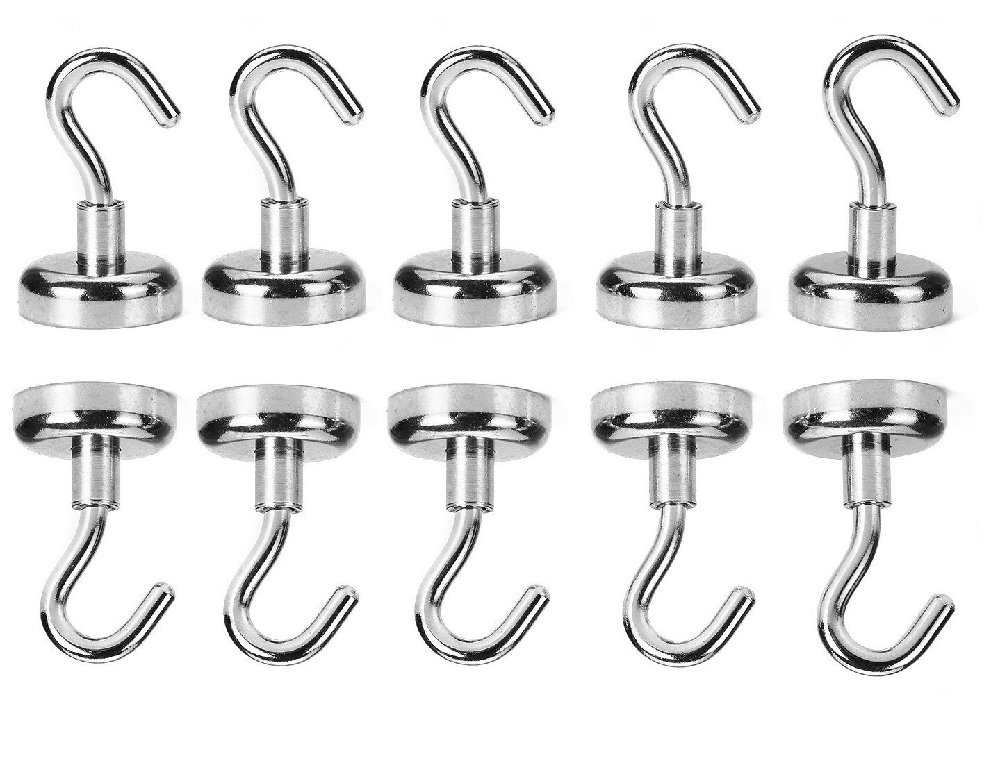 BAYLI Magnet 1 Stück - Haken Magnet klein, super Starker magnetische Haken [Ø