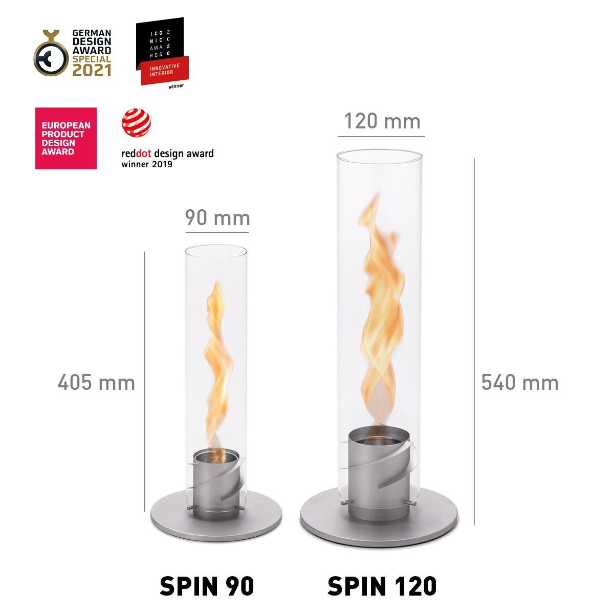 höfats Tischfeuer SPIN 90, 120 (Tischfeuer, Windlicht, Gartenfackel und Bio günstig online kaufen