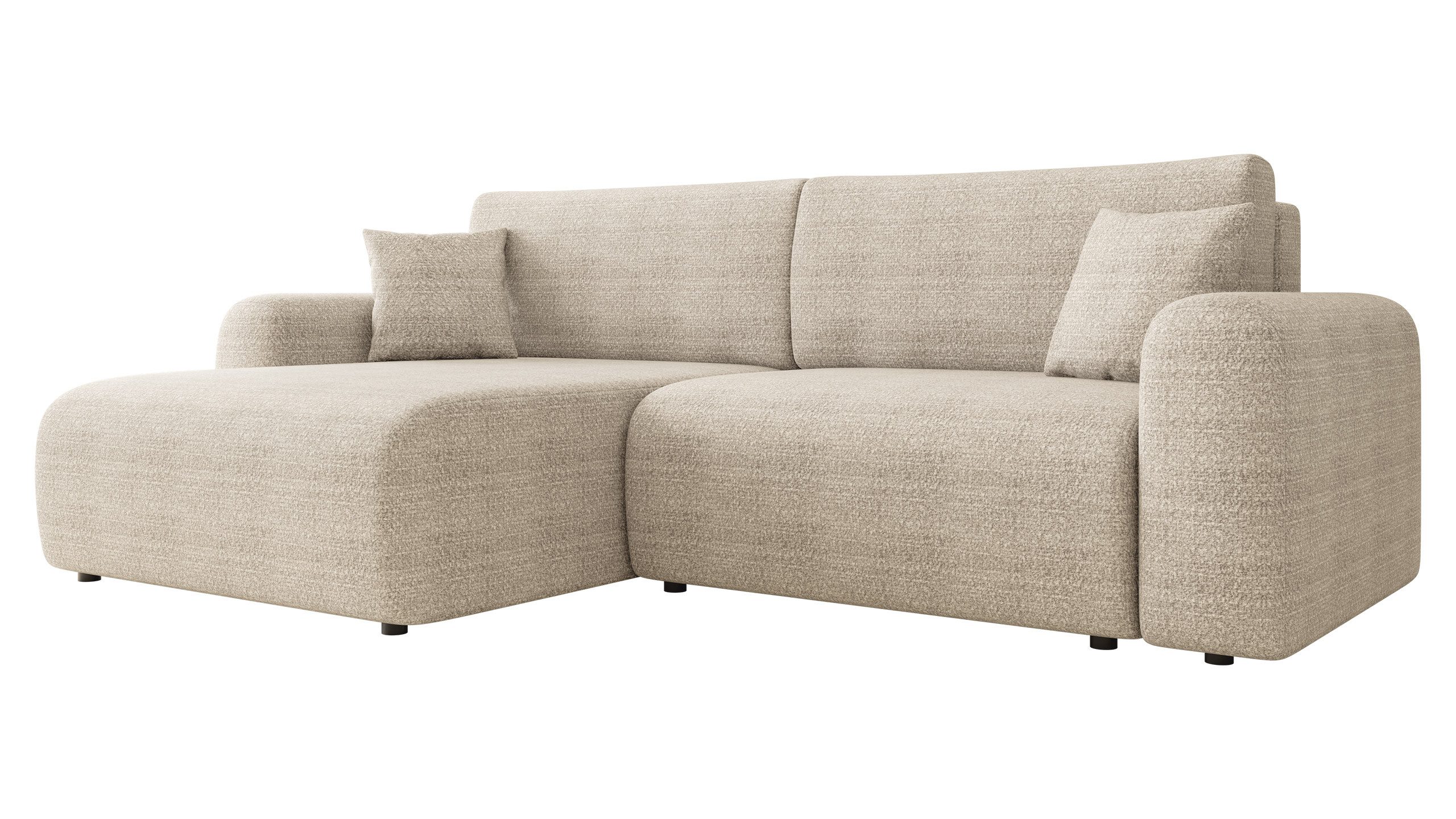 MIRJAN24 Ecksofa Floryn L, mit Schlaffunktion und Bettkasten, L-Form, 245x1 günstig online kaufen