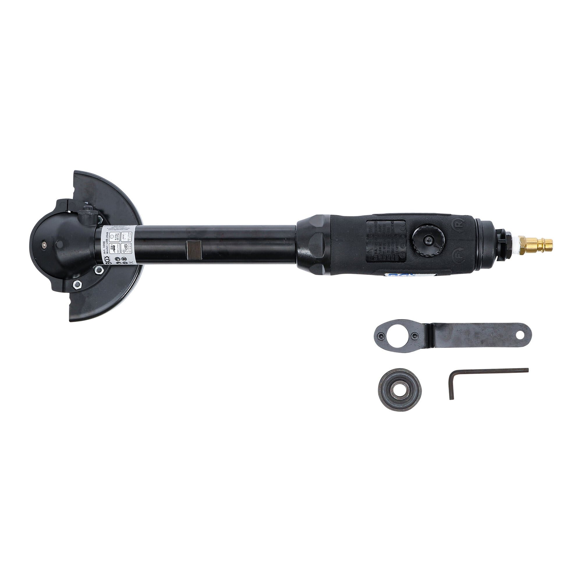 BGS technic Spiralschneider BGS Druckluft-Trennschneider 3268, extra lang, flacher Kopf, 376 mm