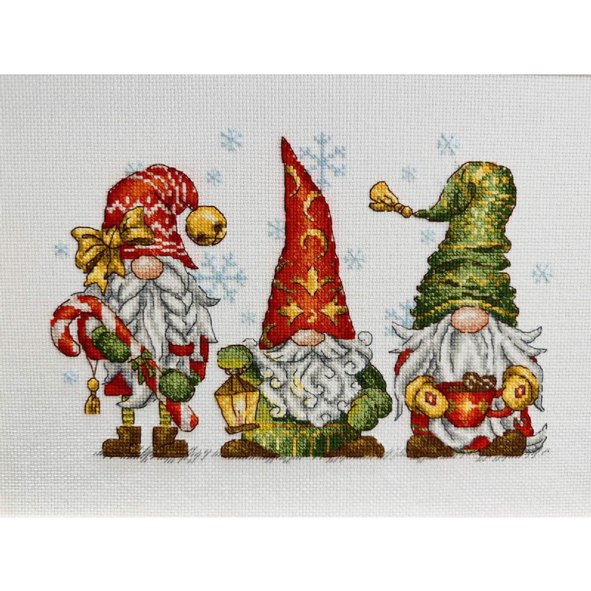 Riolis Kreativset Riolis Kreuzstich Stickpackung "Lustige Zwerge", Zählmuster, 30x21c..., (embroidery kit by Marussia)