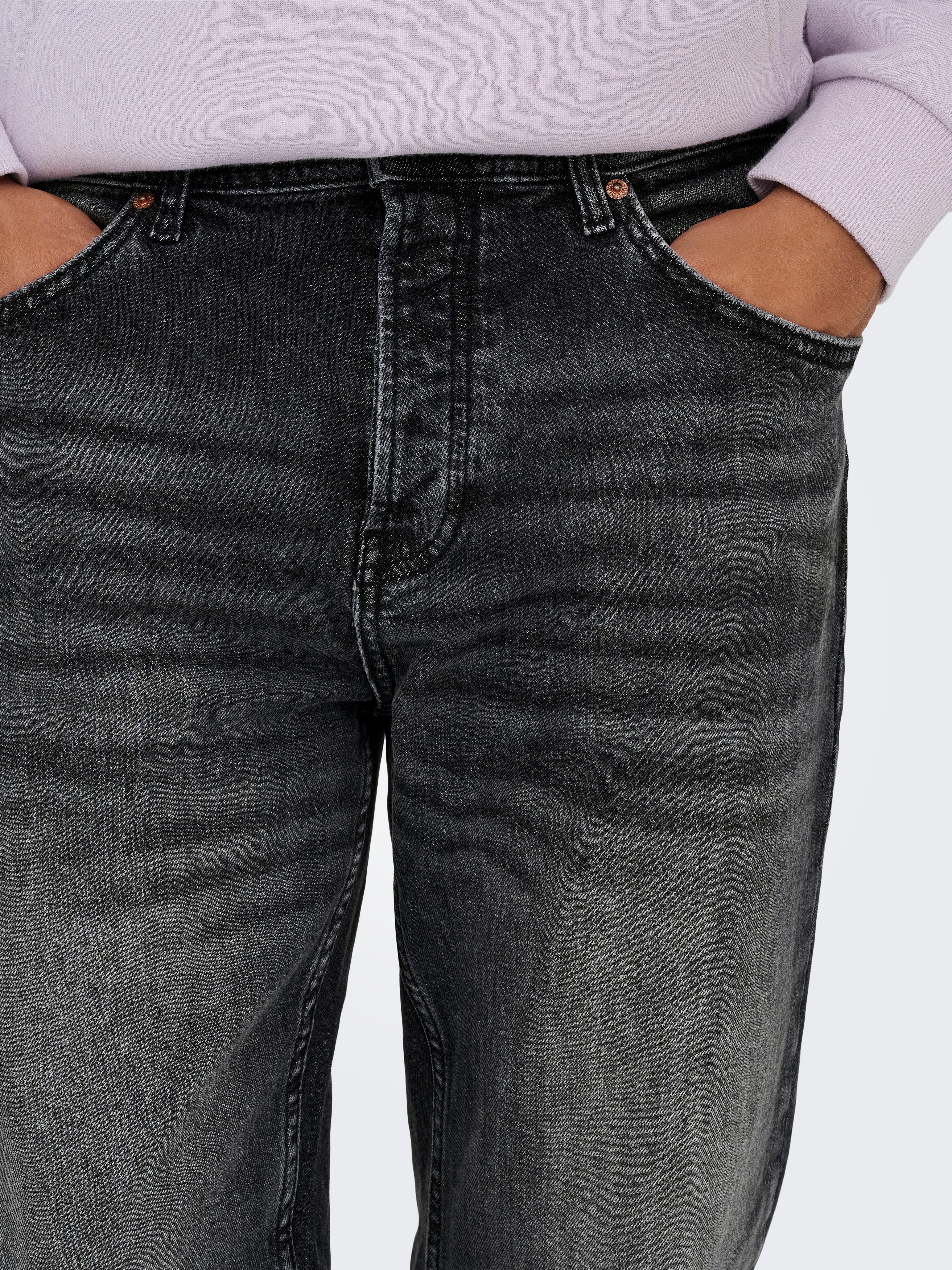 ONLY & SONS Straight-Jeans ONSEDGE PERFORMANCE LB 3816 DOT DNM NOOS Baumwollmischung, straight fit