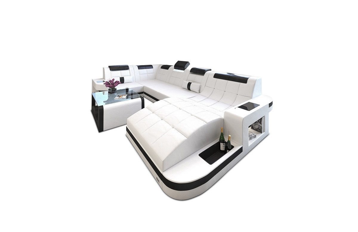 Sofa Dreams Wohnlandschaft Leder Ledercouch Sofa günstig online kaufen