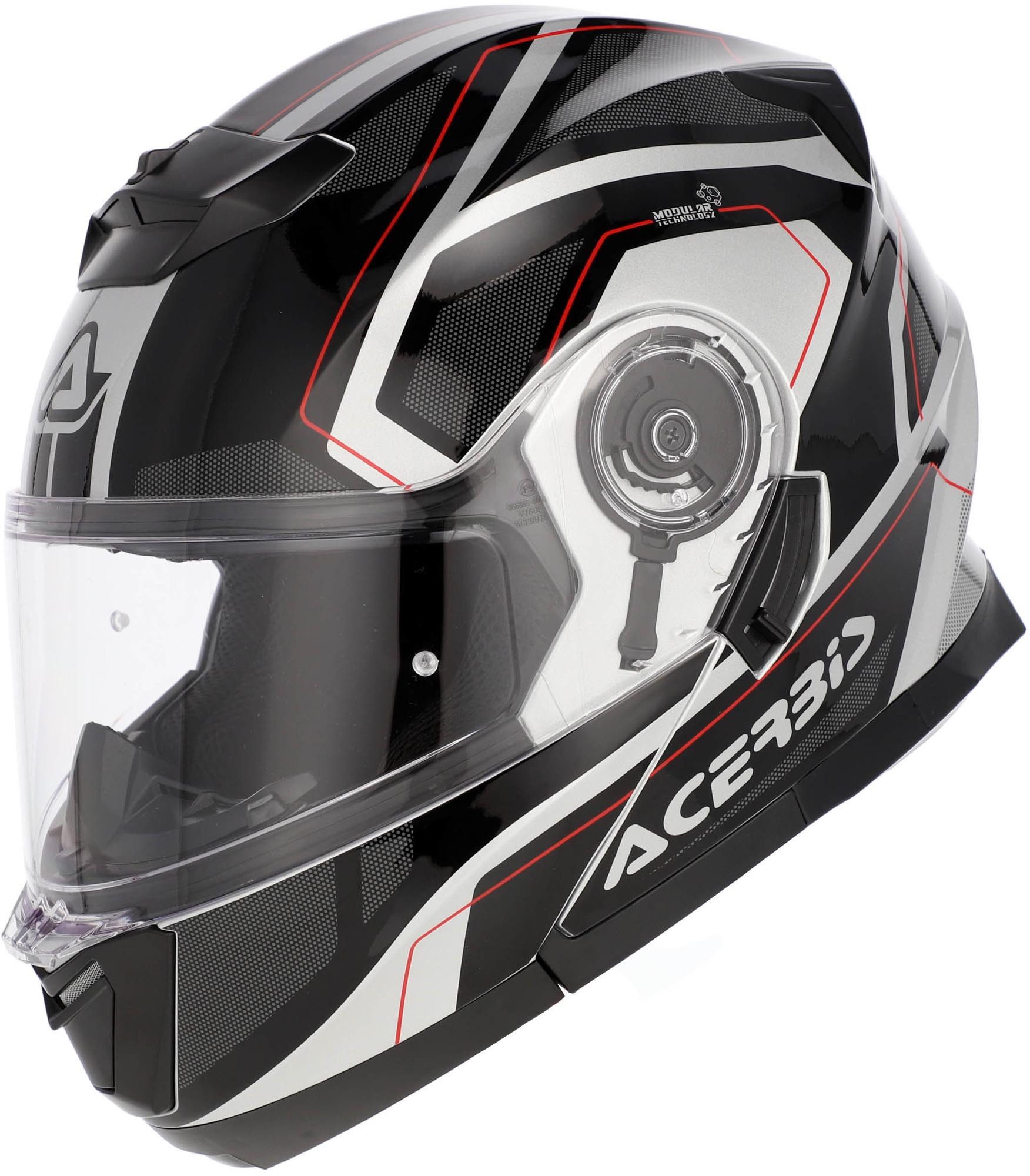 Acerbis Motorradhelm Serel Graphic Helm, Vorbereitet Für Kommunikationssystem,integriertes Sonnenvisier