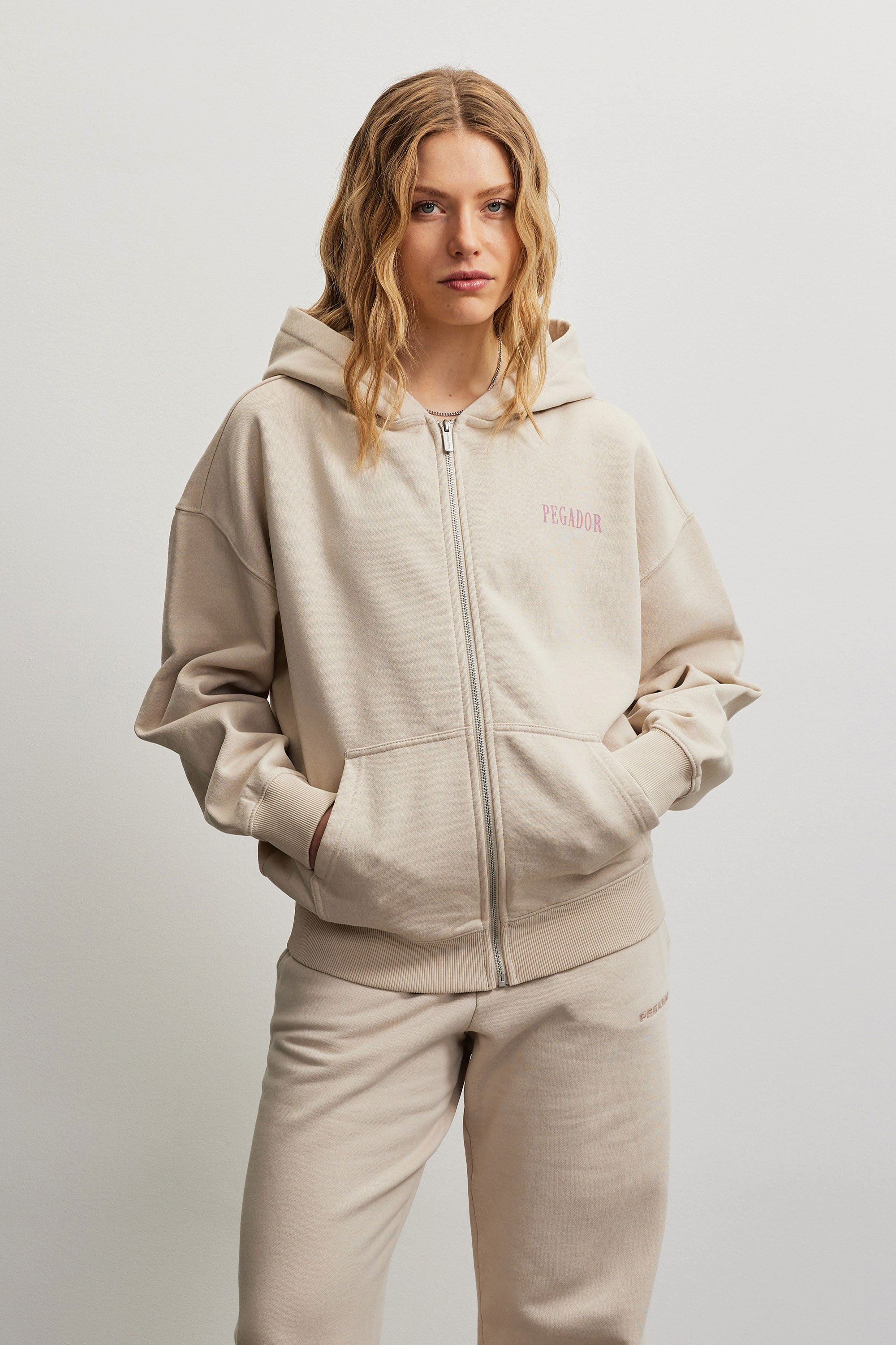 PEGADOR Sweatjacke OLARGUES OVERSIZED SWEATJACKET