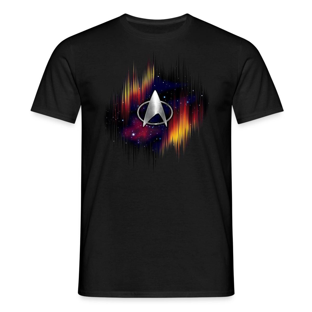 Spreadshirt T-Shirt Star Trek The Next Generation Silber Logo Männer T-Shirt (1-tlg)