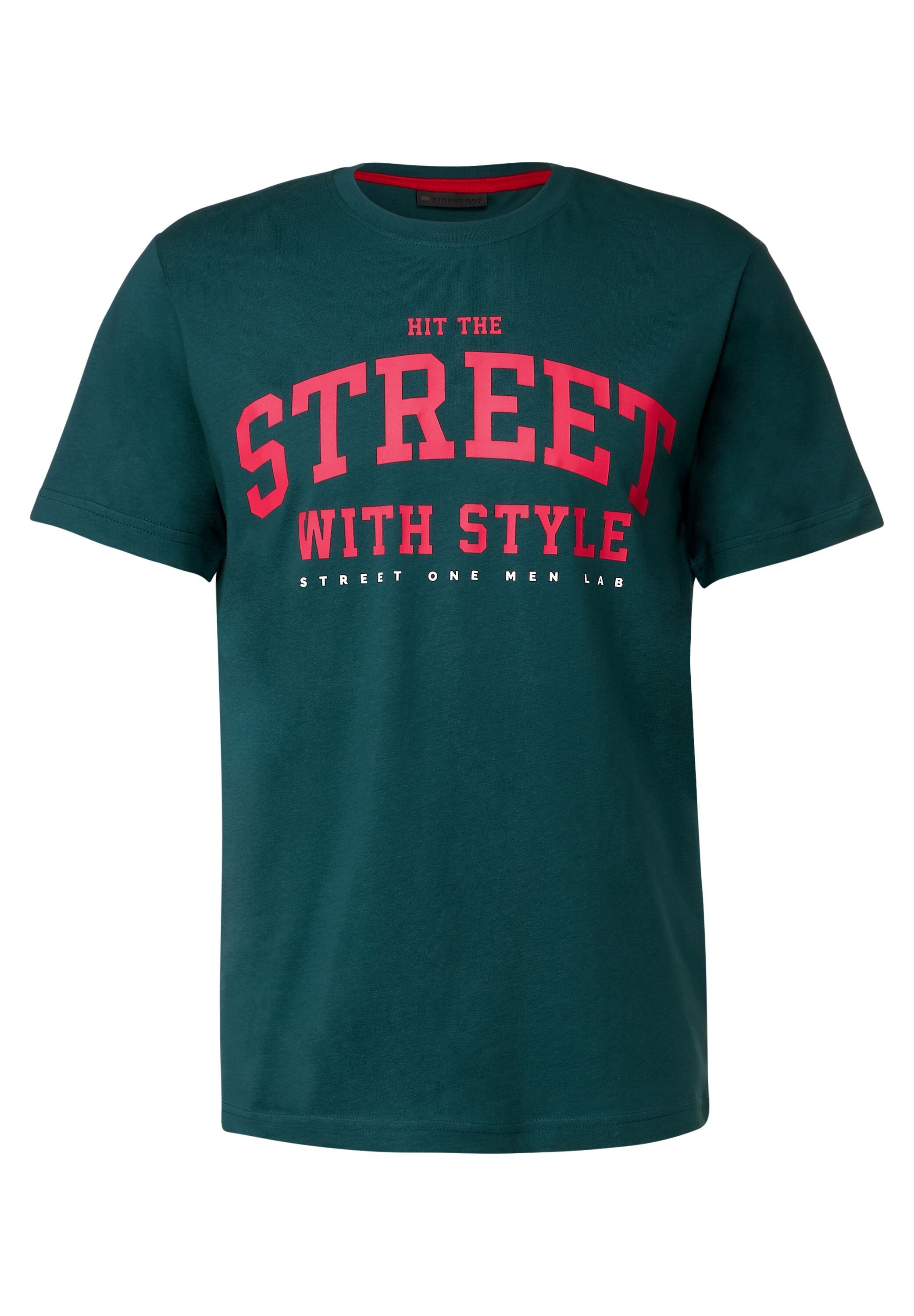 STREET ONE MEN T-Shirt oxford green