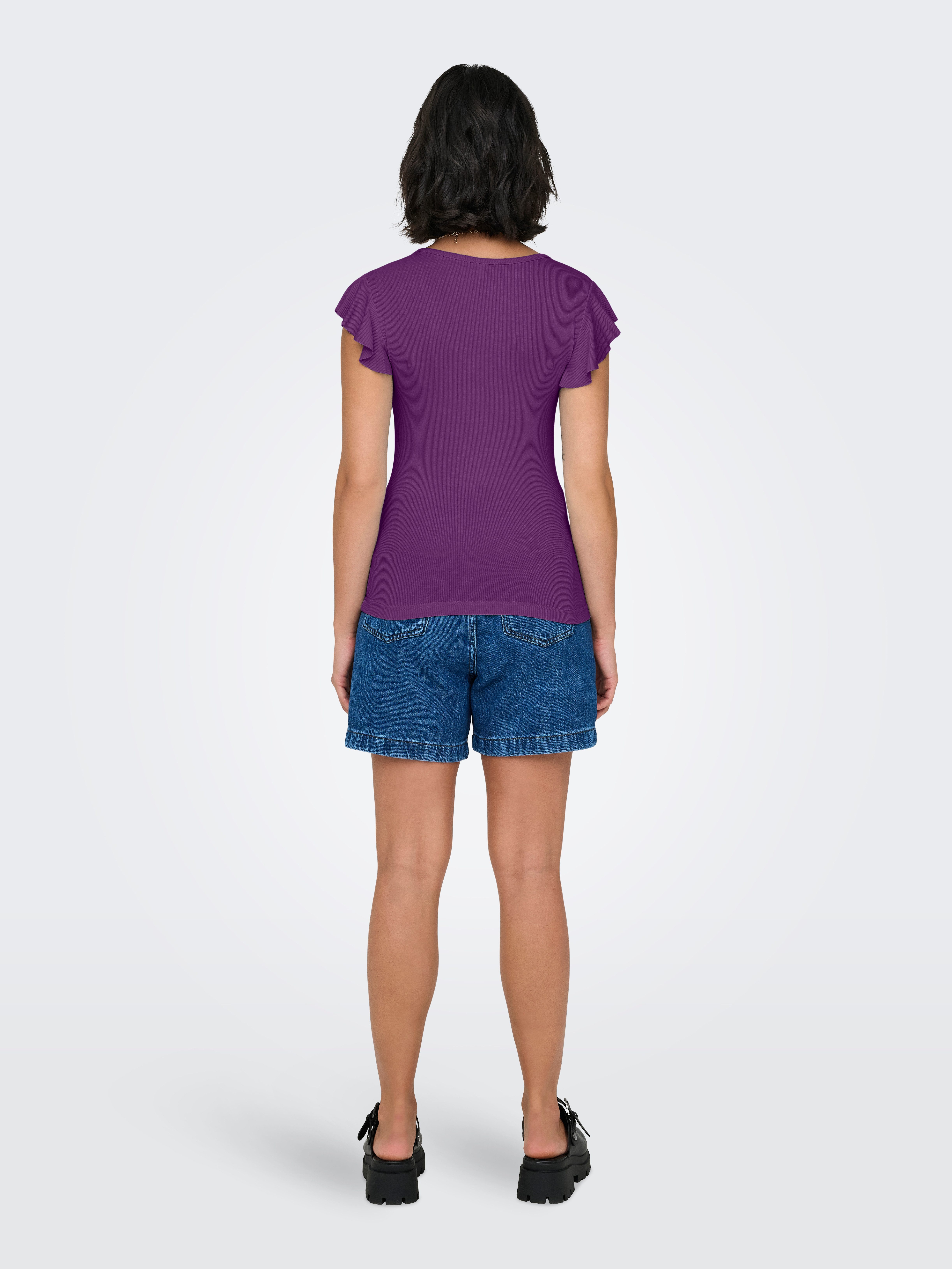 ONLY V-Shirt ONLBELIA – V-Ausschnitt für femininen Sommerkomfort Viskosemis günstig online kaufen