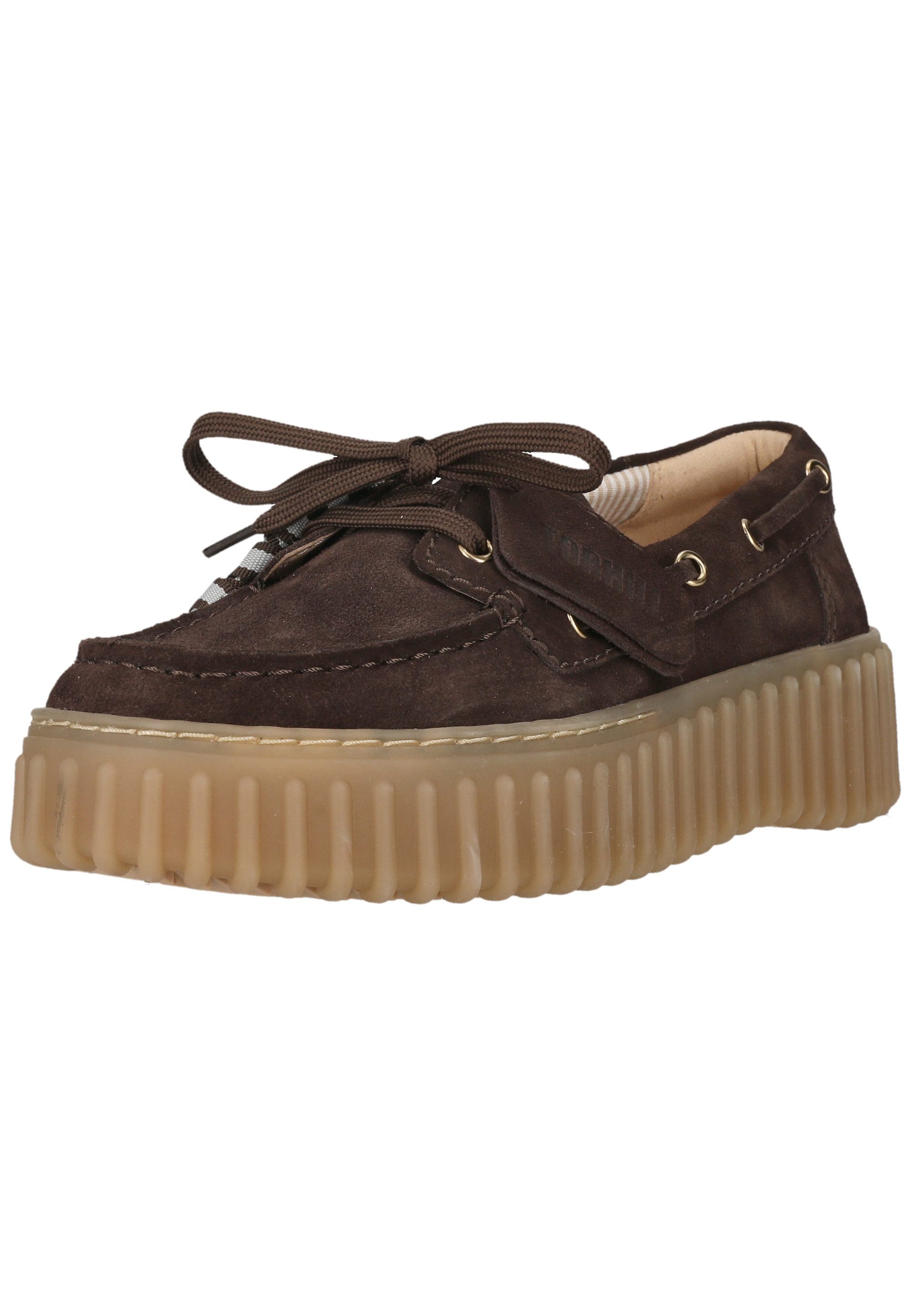 Clarks Torhill Boat Schnürschuh mit gerippter Laufsohle