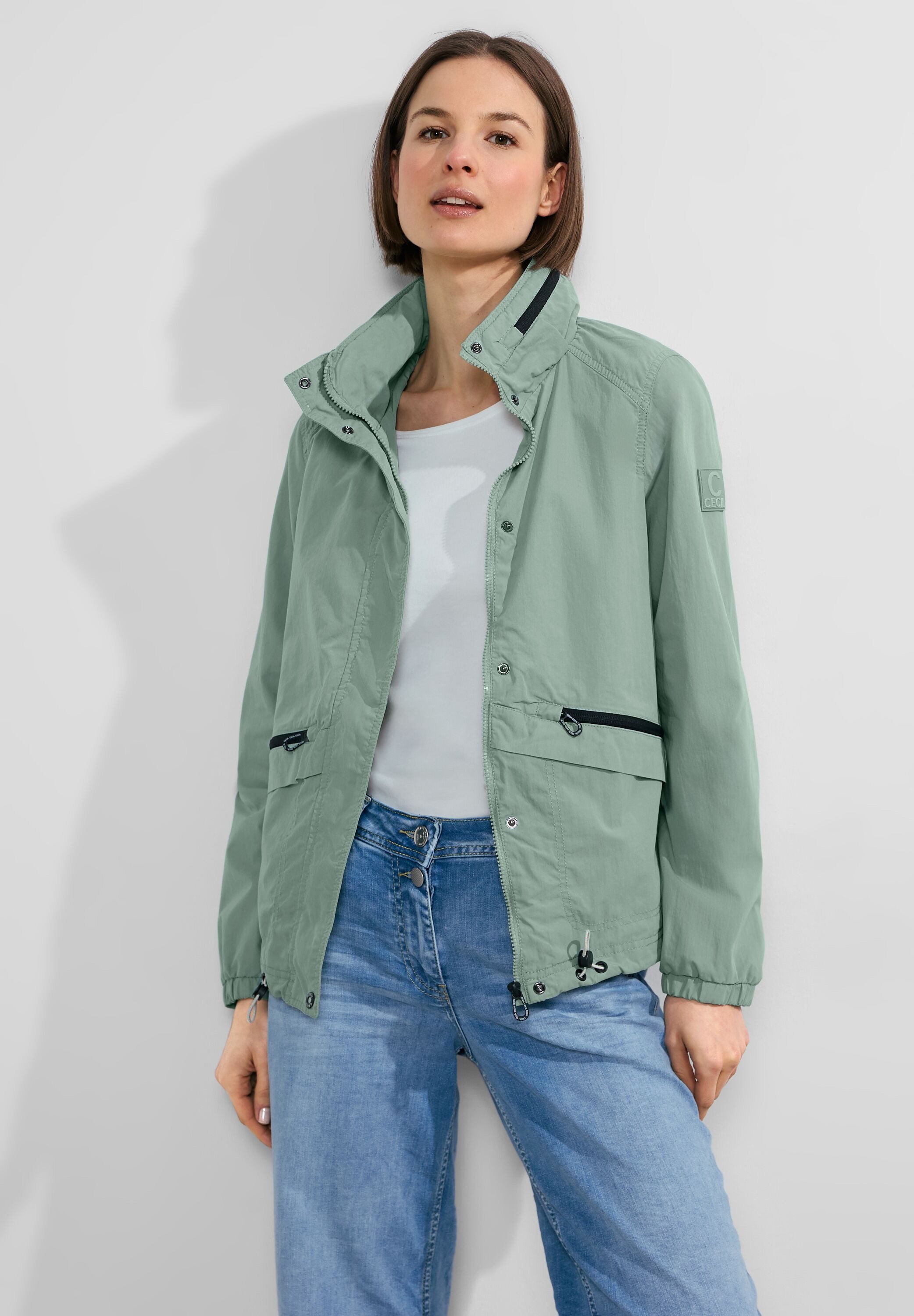 CECIL Outdoorjacke mit Tunnelzug am Saum