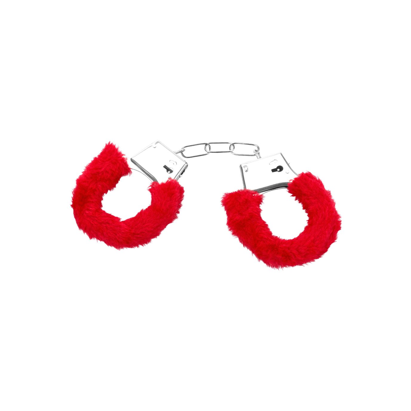 (inkl. zwei EIS EIS mit Schlüssel) Metall-Handschellen Plüsch roten von Handfesseln
