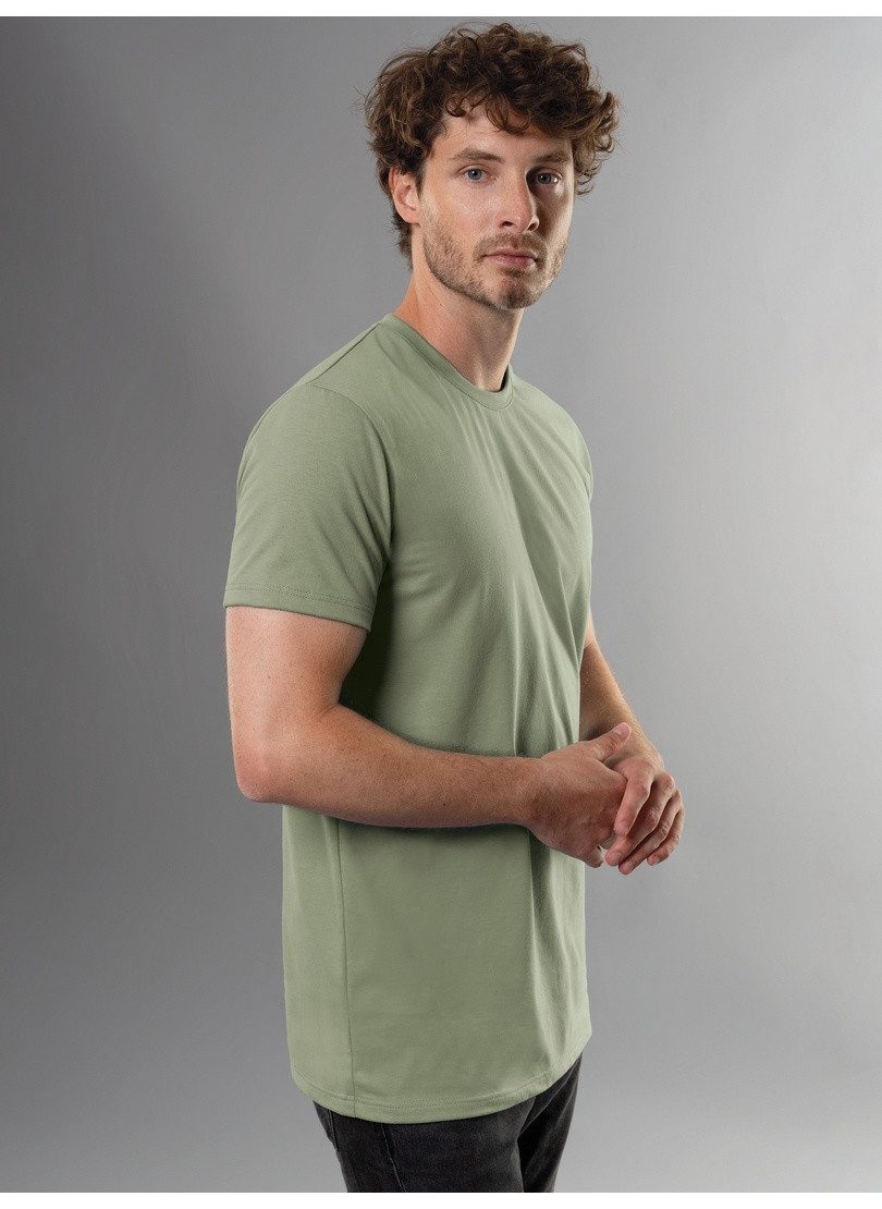 Trigema T-Shirt TRIGEMA Slim Fit T-Shirt aus DELUXE Baumwolle (1-tlg)