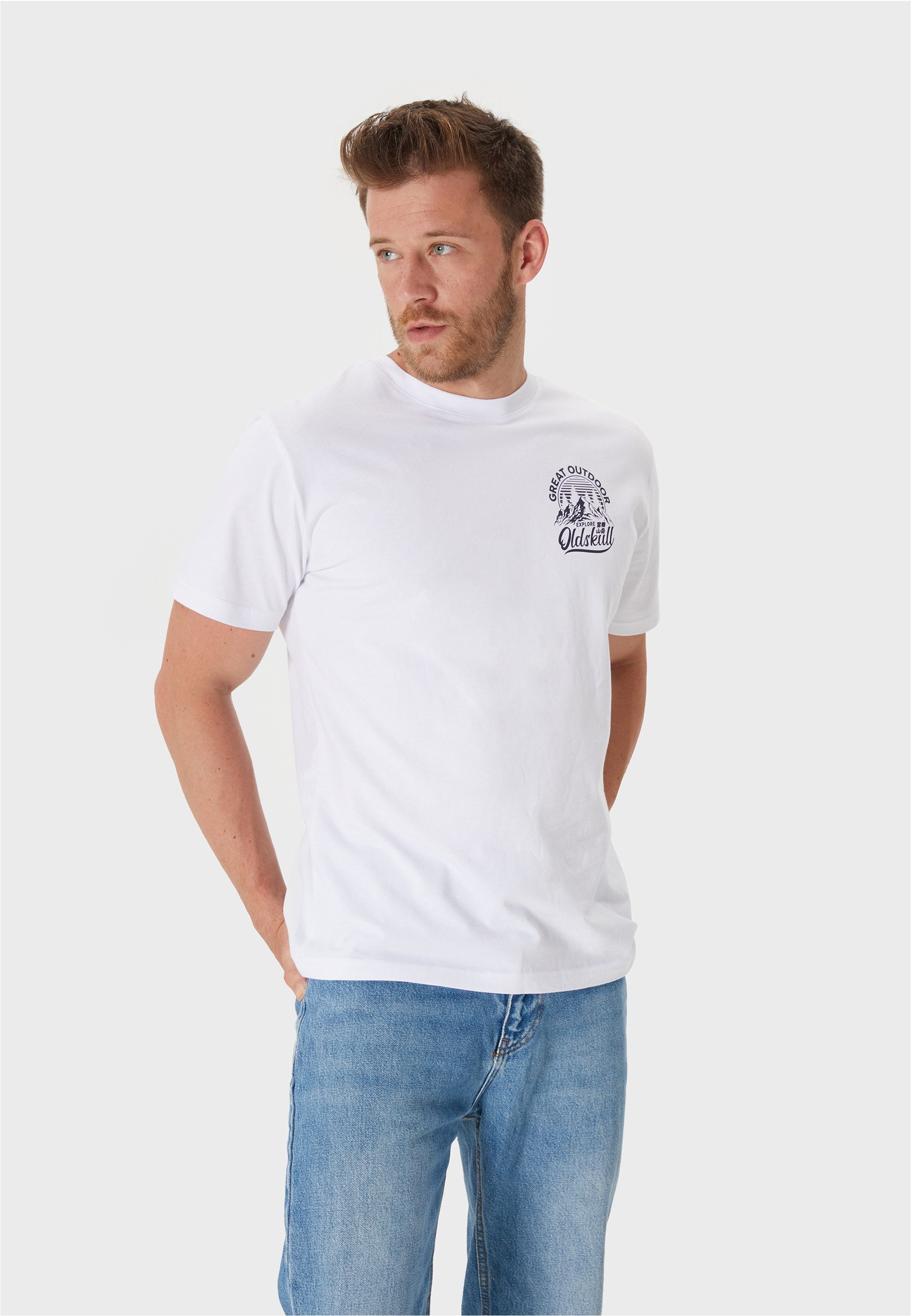 Oldskull T-Shirt Retro Great Outdoor Logo Graphic (1-tlg) mit coolem Rücken günstig online kaufen